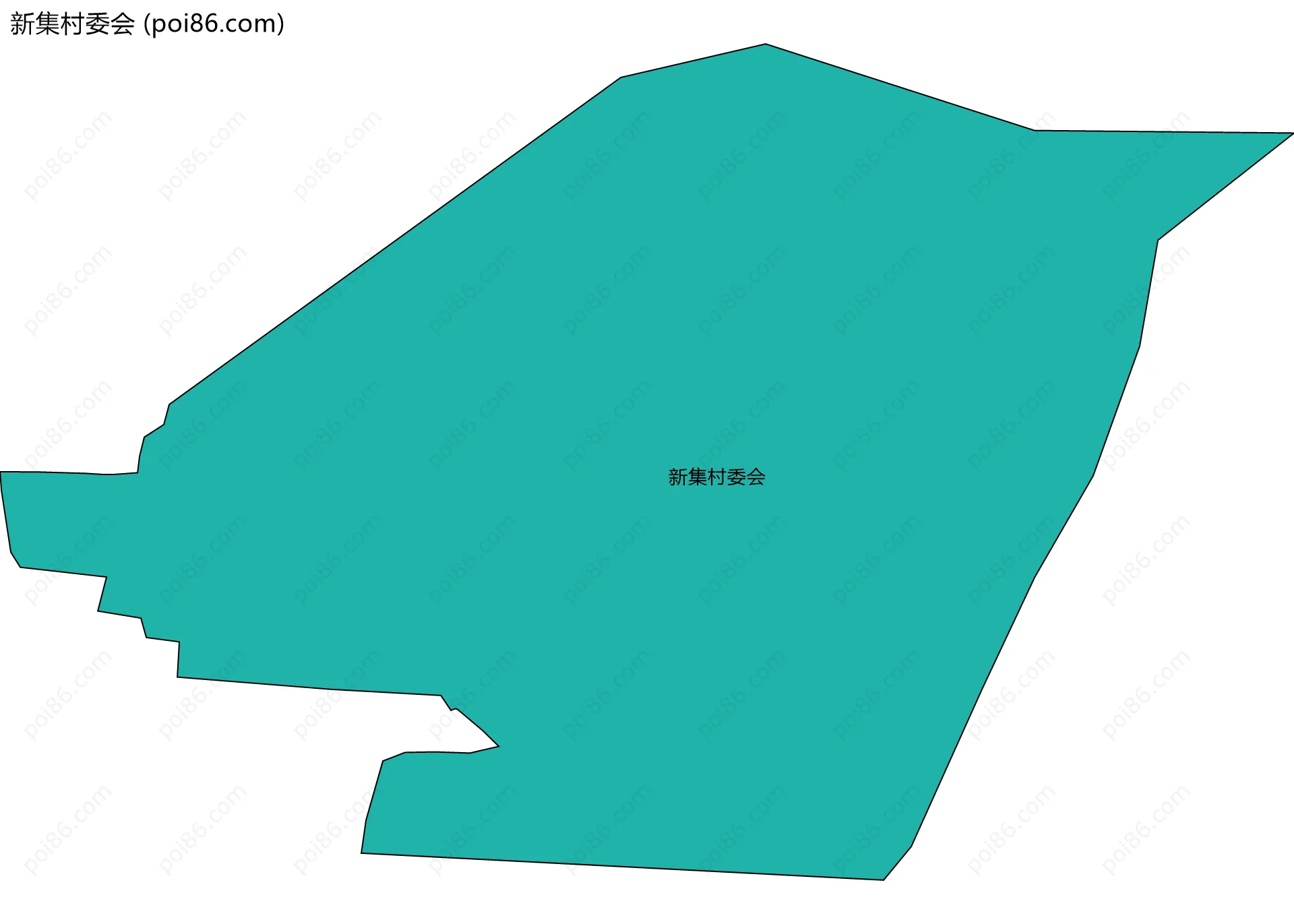 新集村委会边界地图