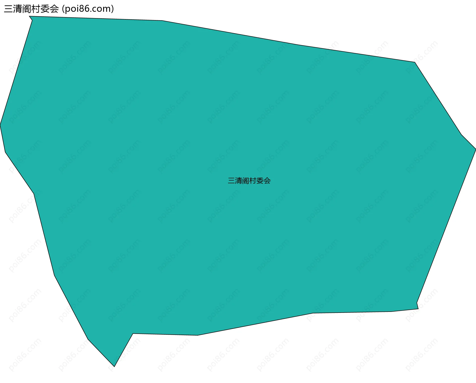 三清阁村委会边界地图