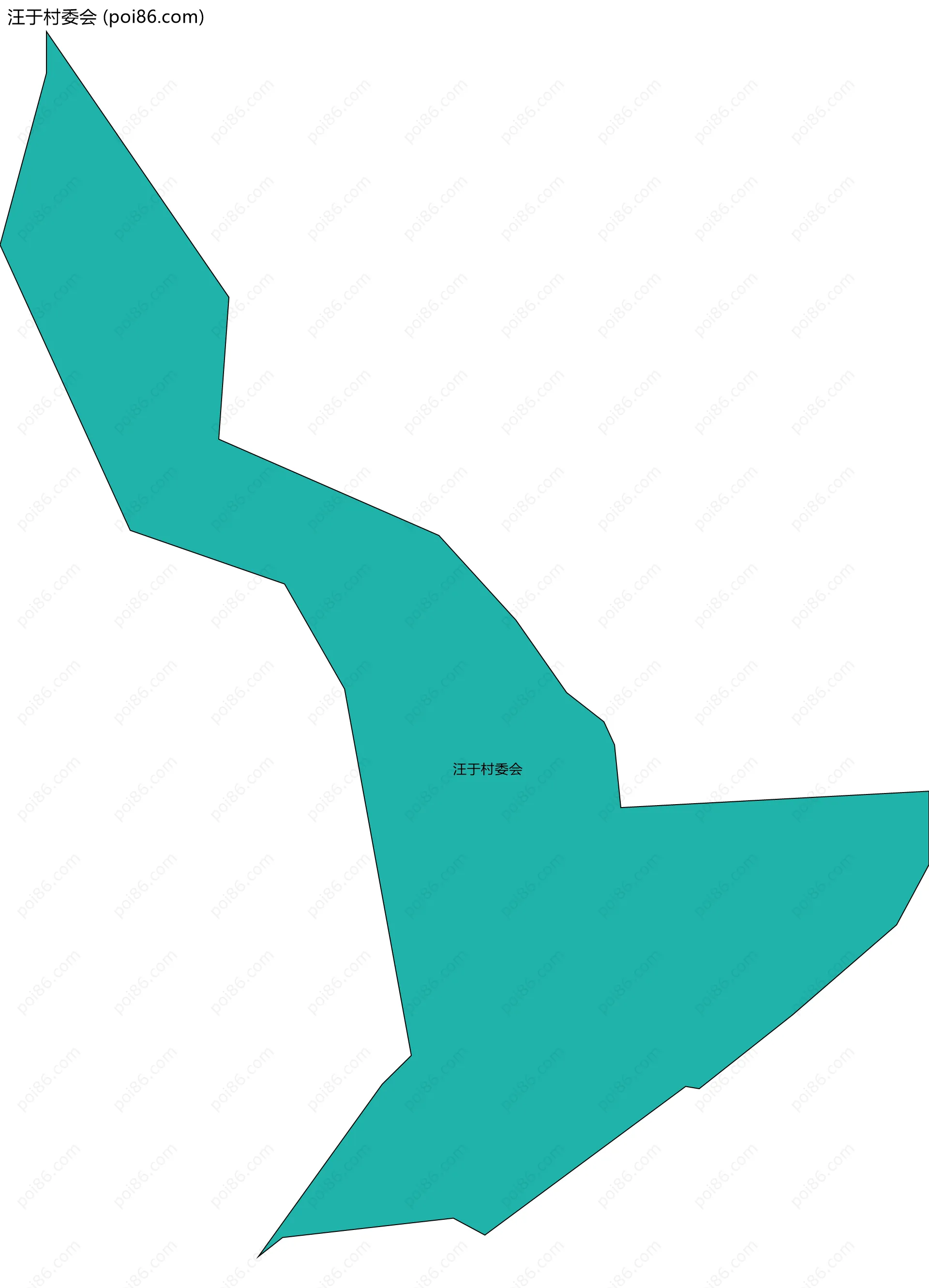 汪于村委会边界地图