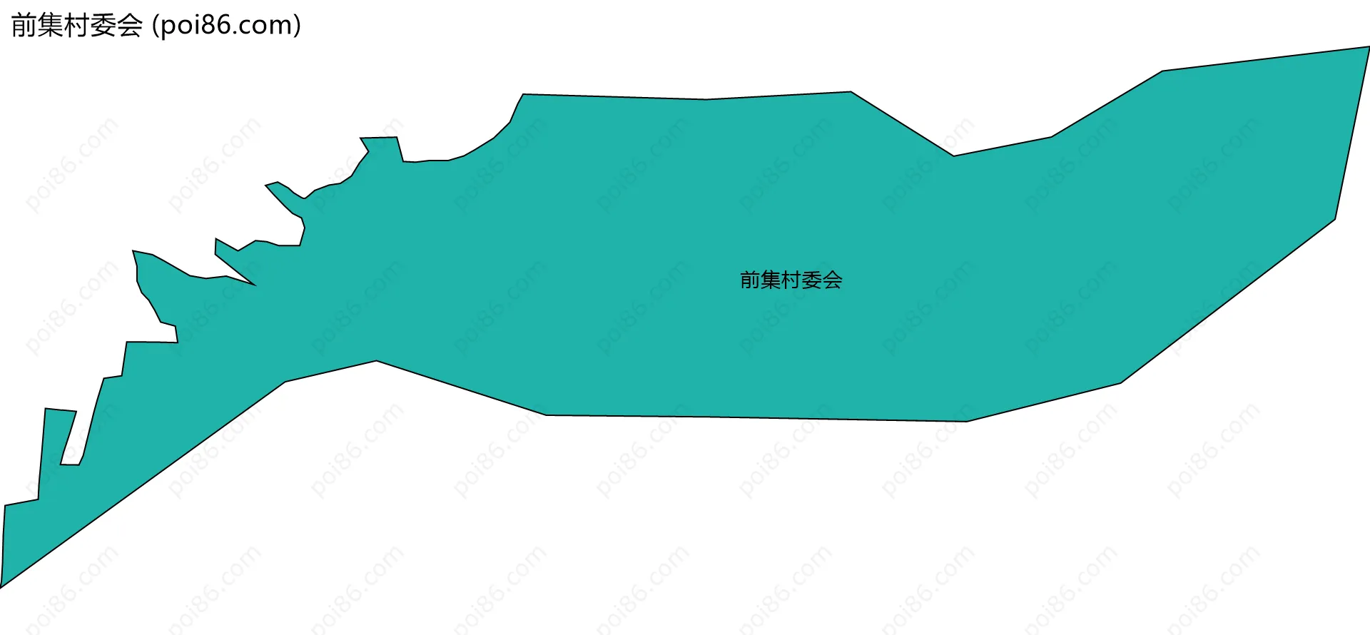 前集村委会边界地图