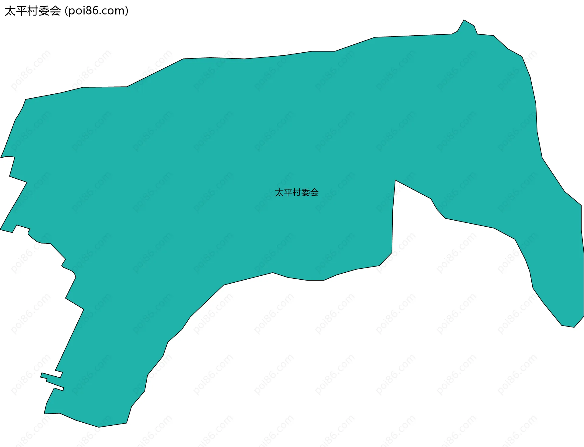 太平村委会边界地图