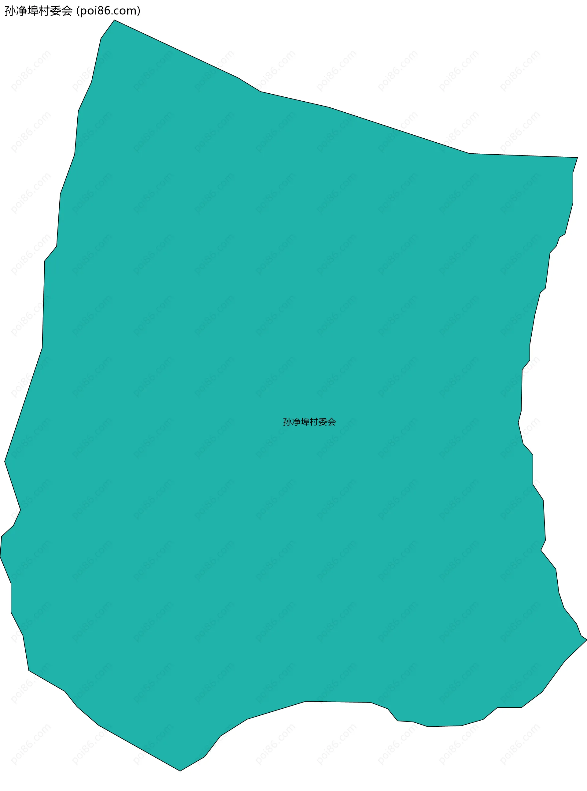 孙净埠村委会边界地图