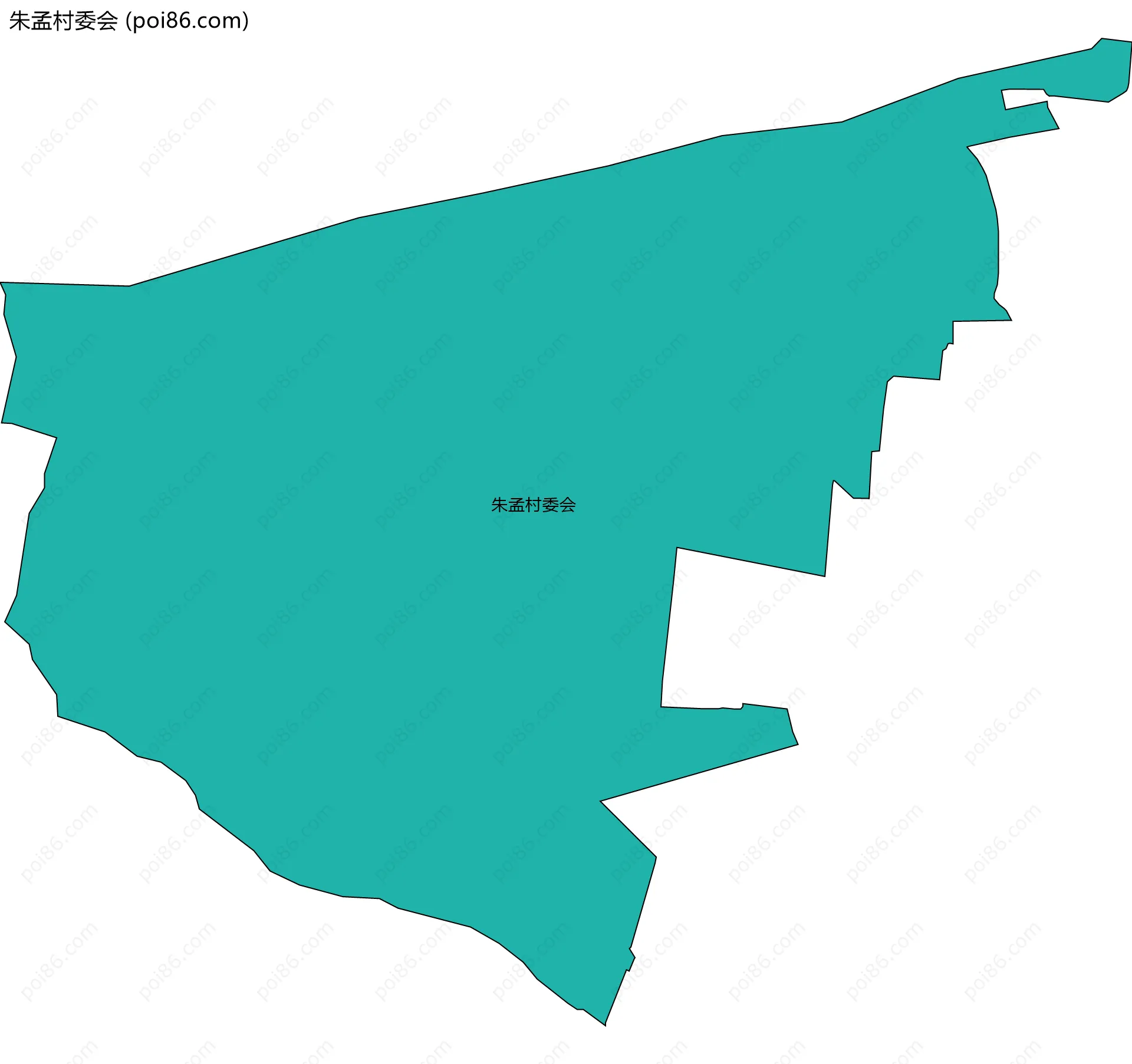 朱孟村委会边界地图