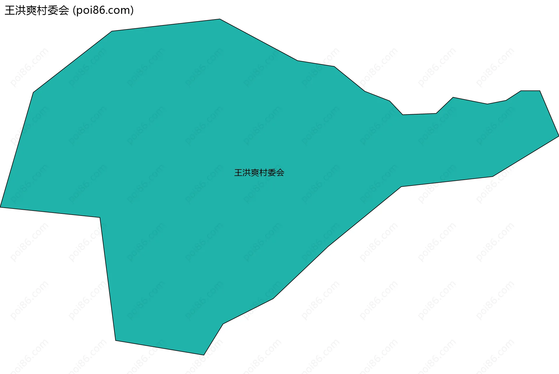 王洪爽村委会边界地图