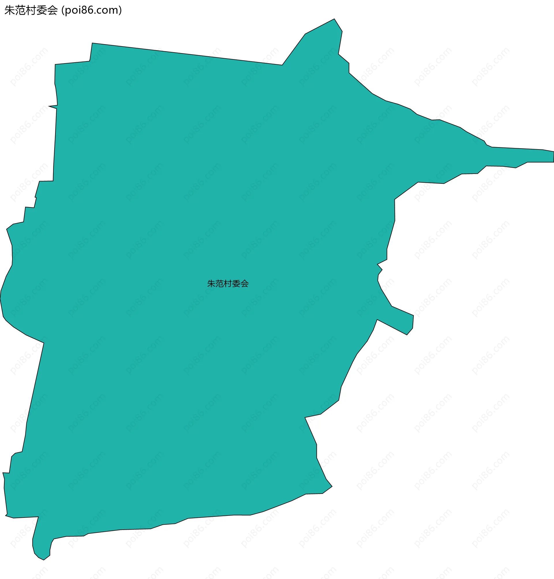 朱范村委会边界地图