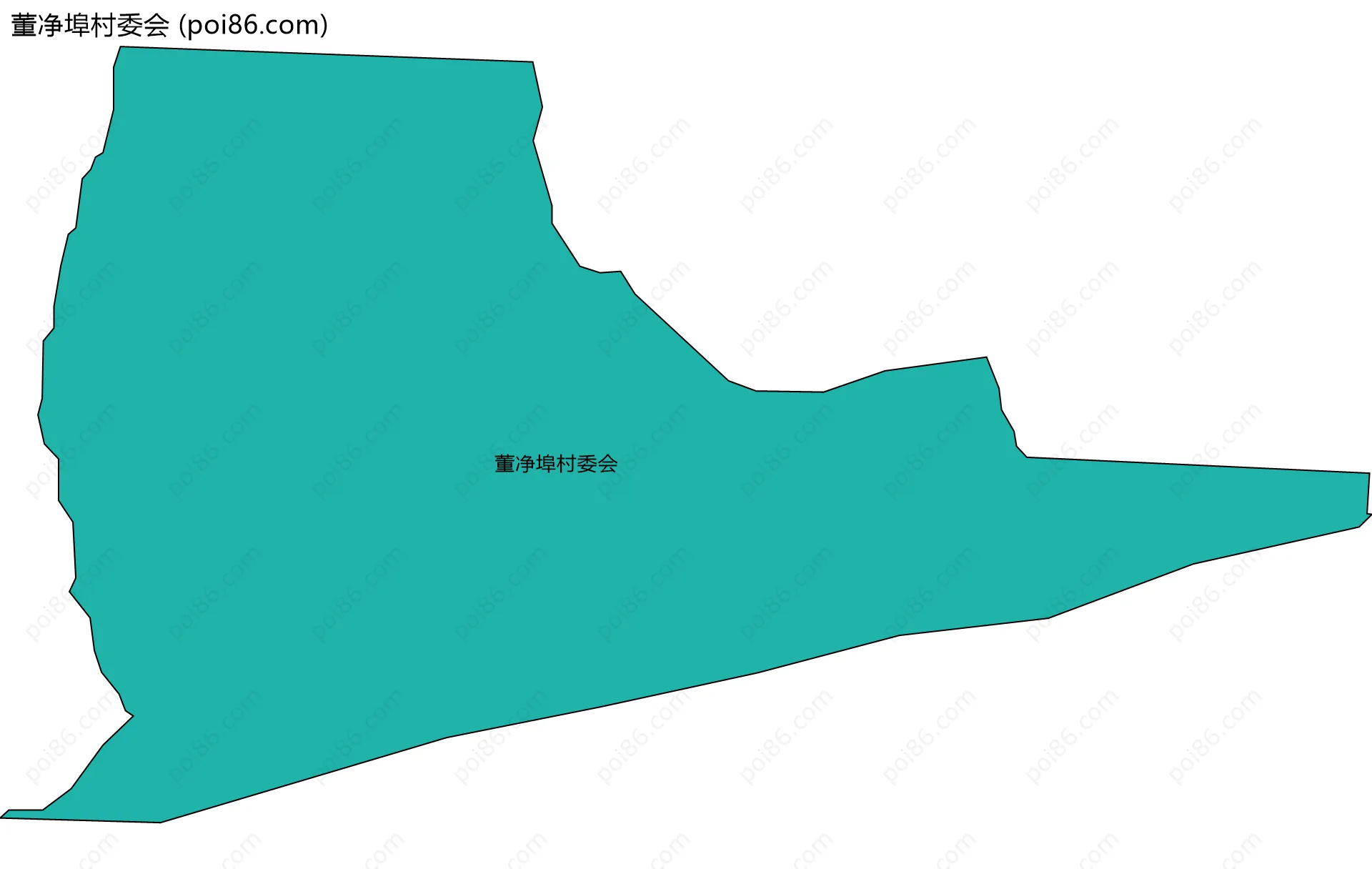 董净埠村委会边界地图