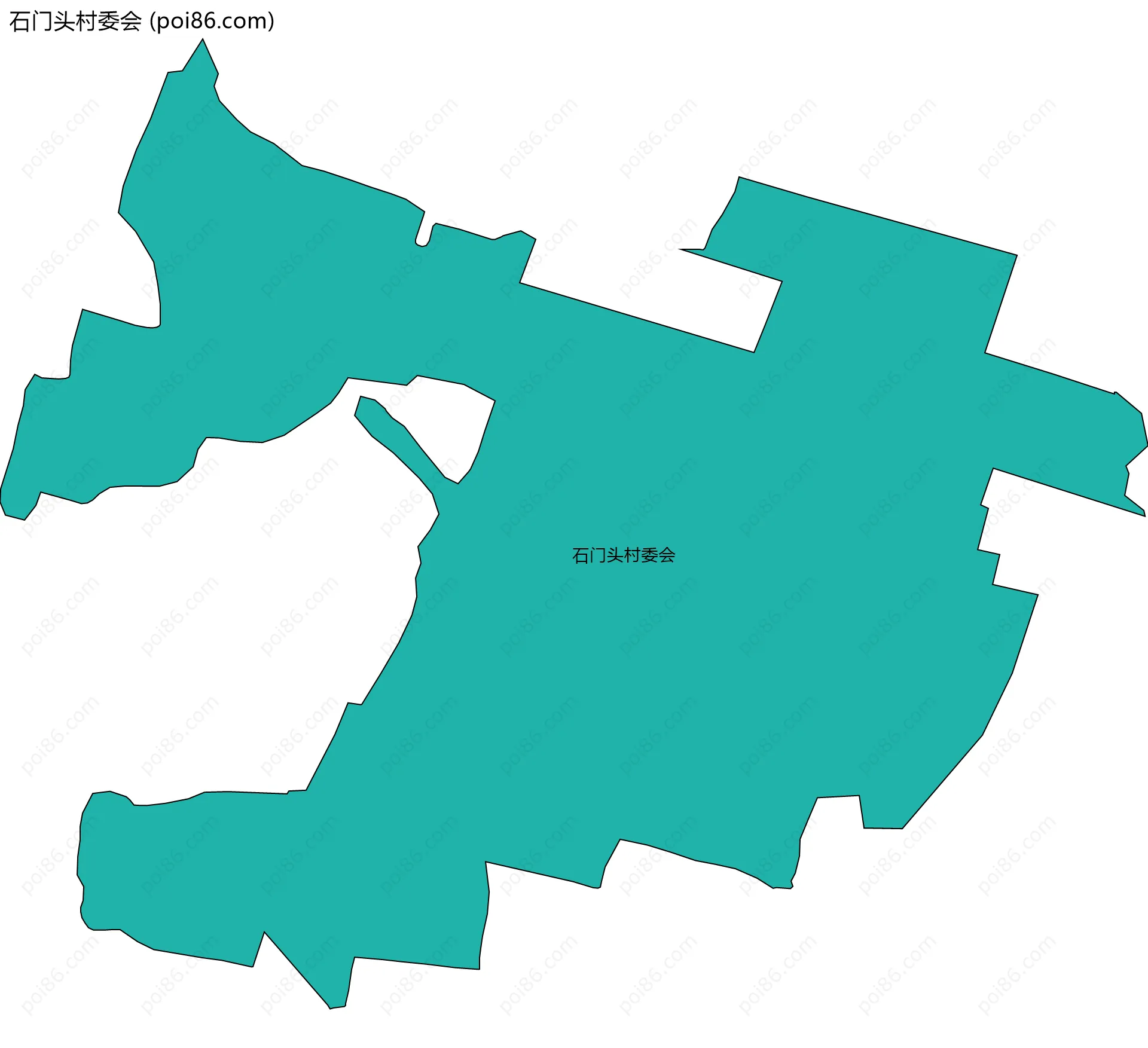 石门头村委会边界地图