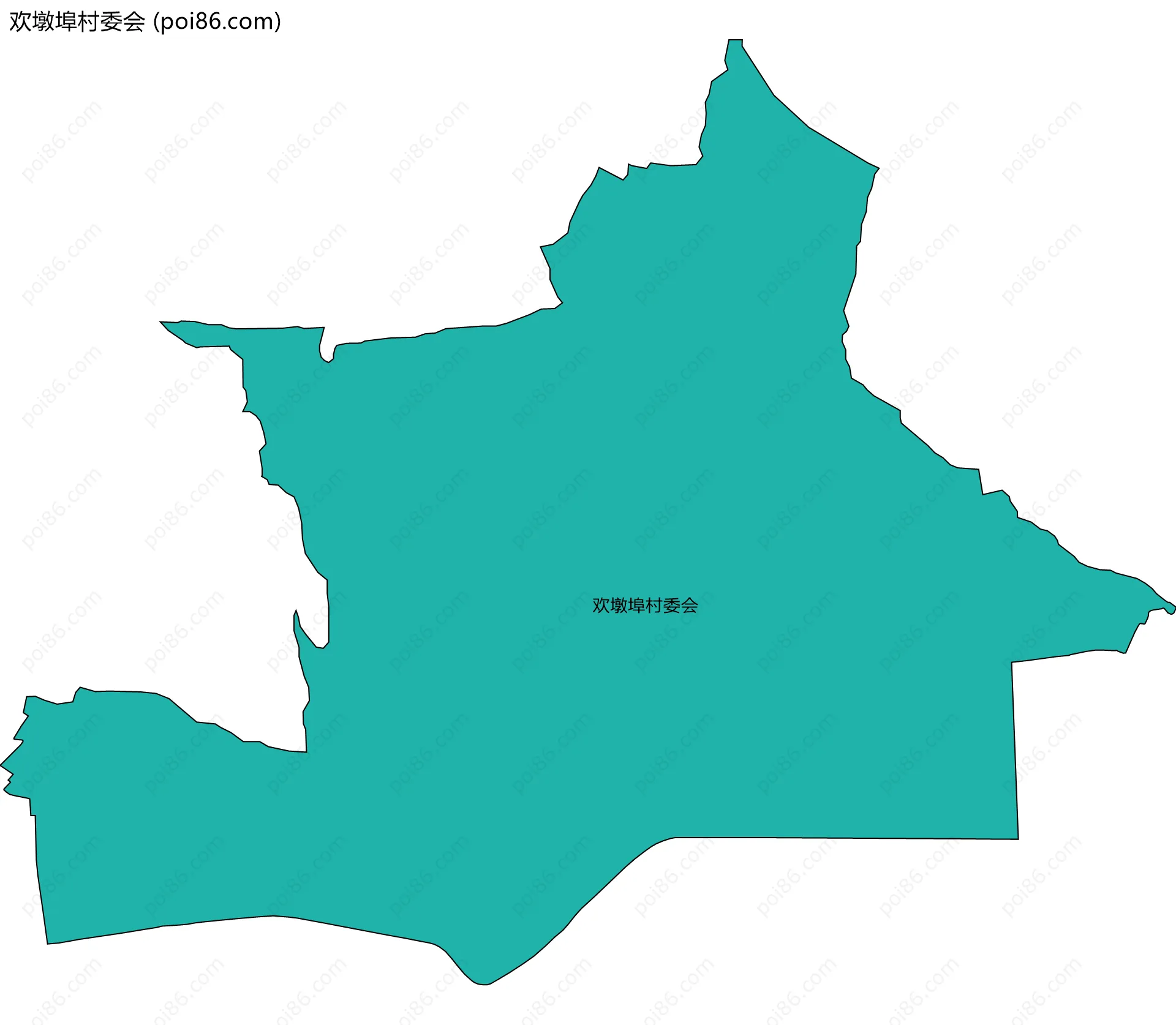 欢墩埠村委会边界地图