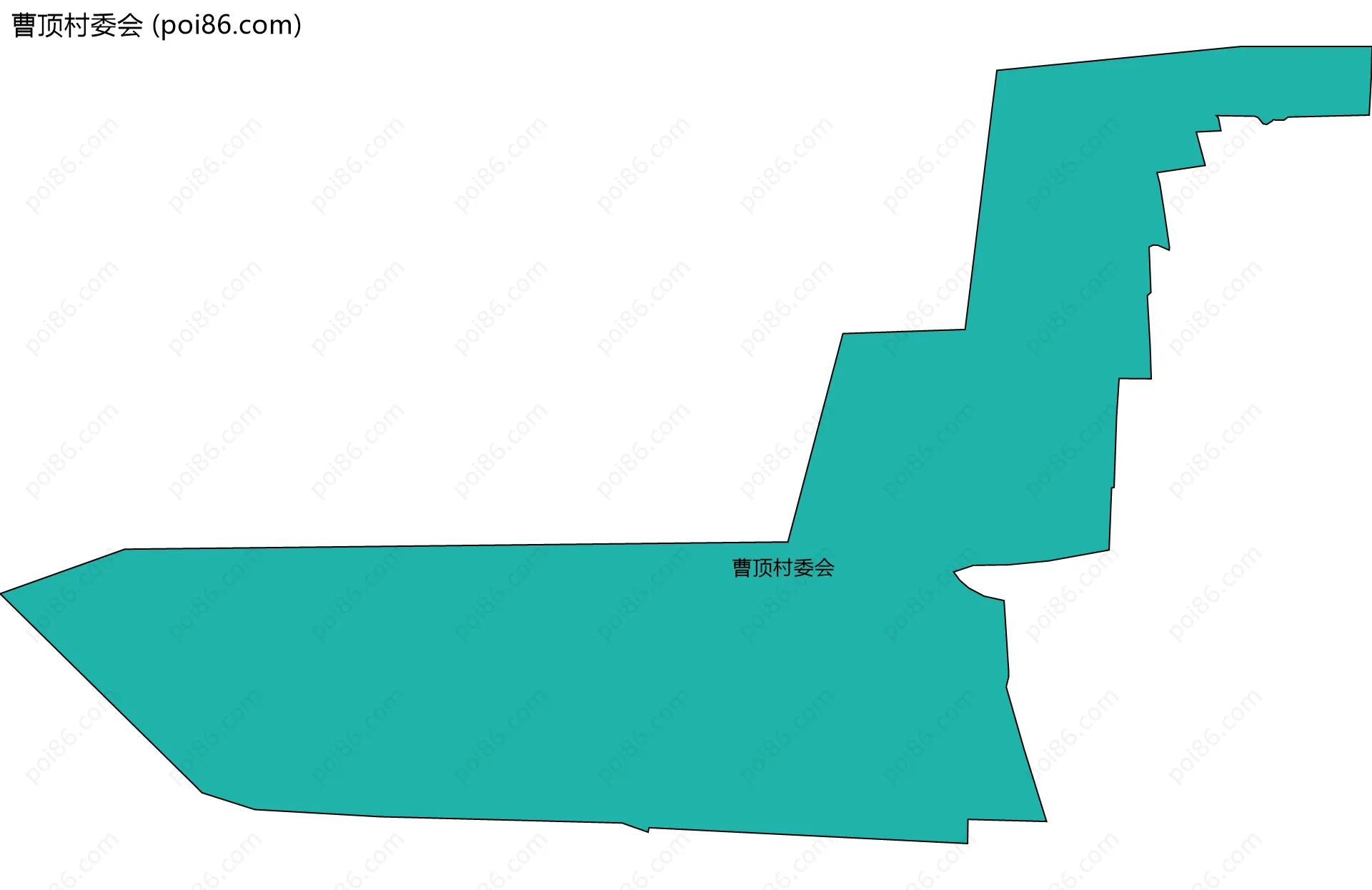曹顶村委会边界地图