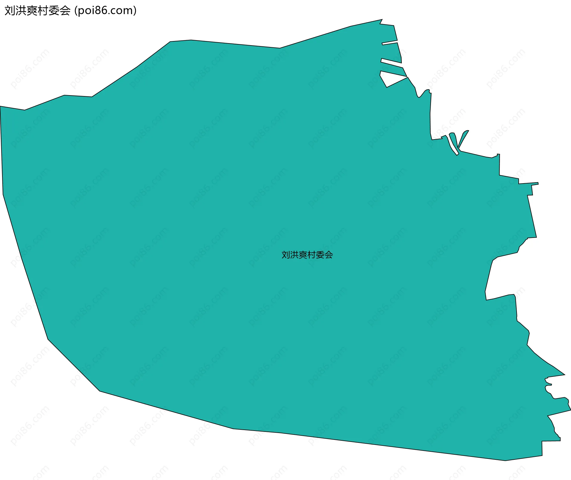 刘洪爽村委会边界地图