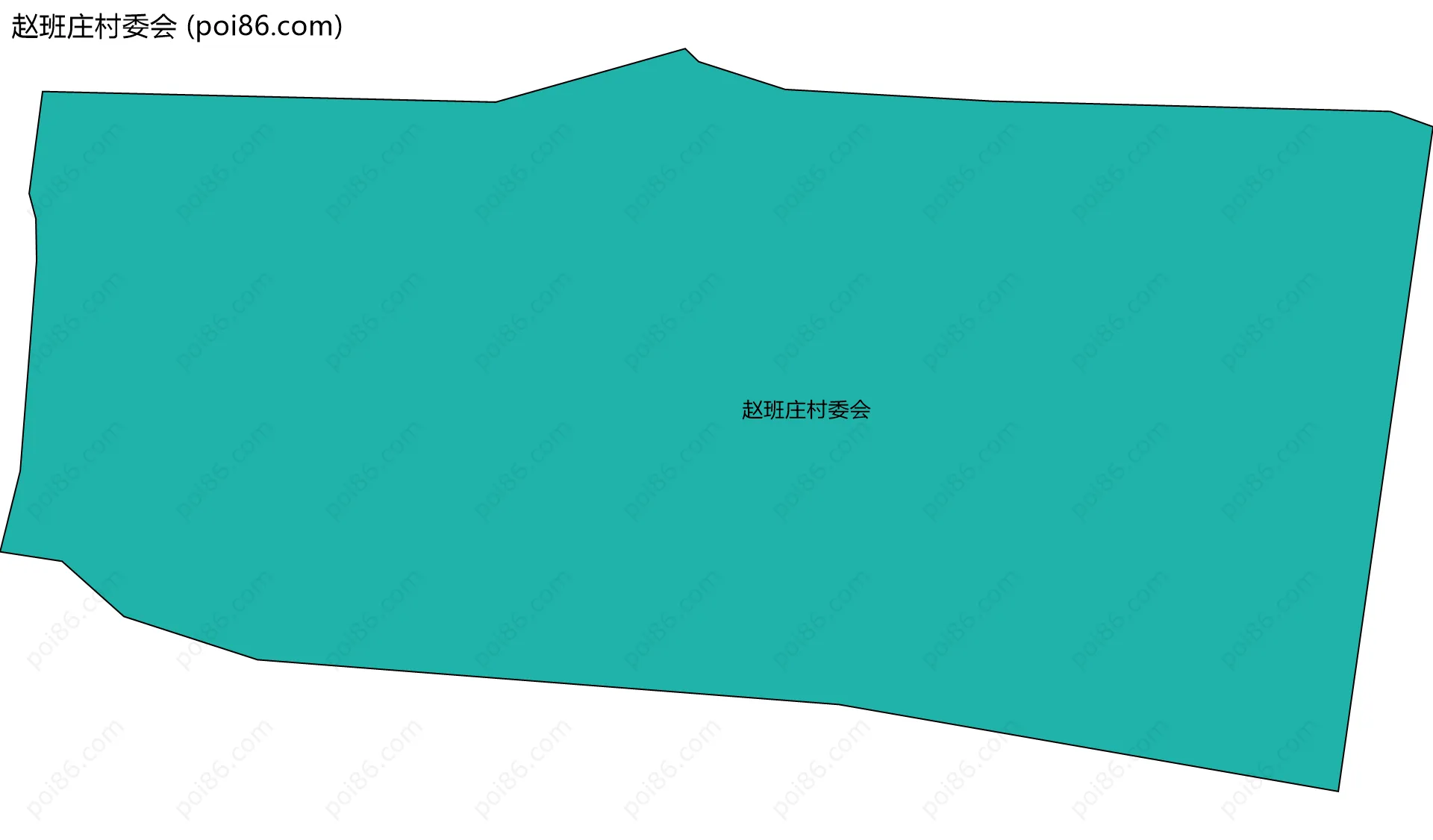 赵班庄村委会边界地图
