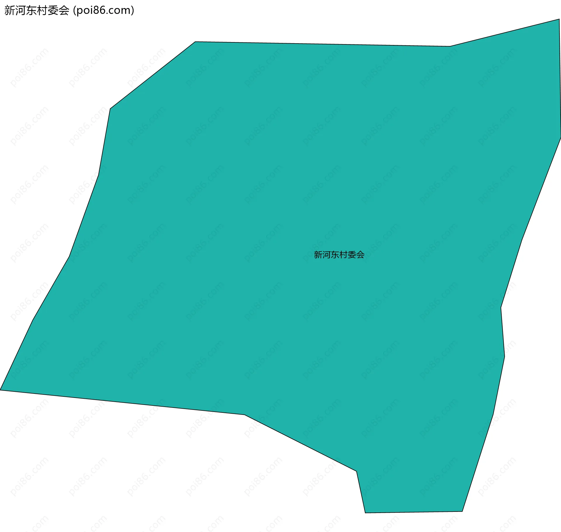 新河东村委会边界地图
