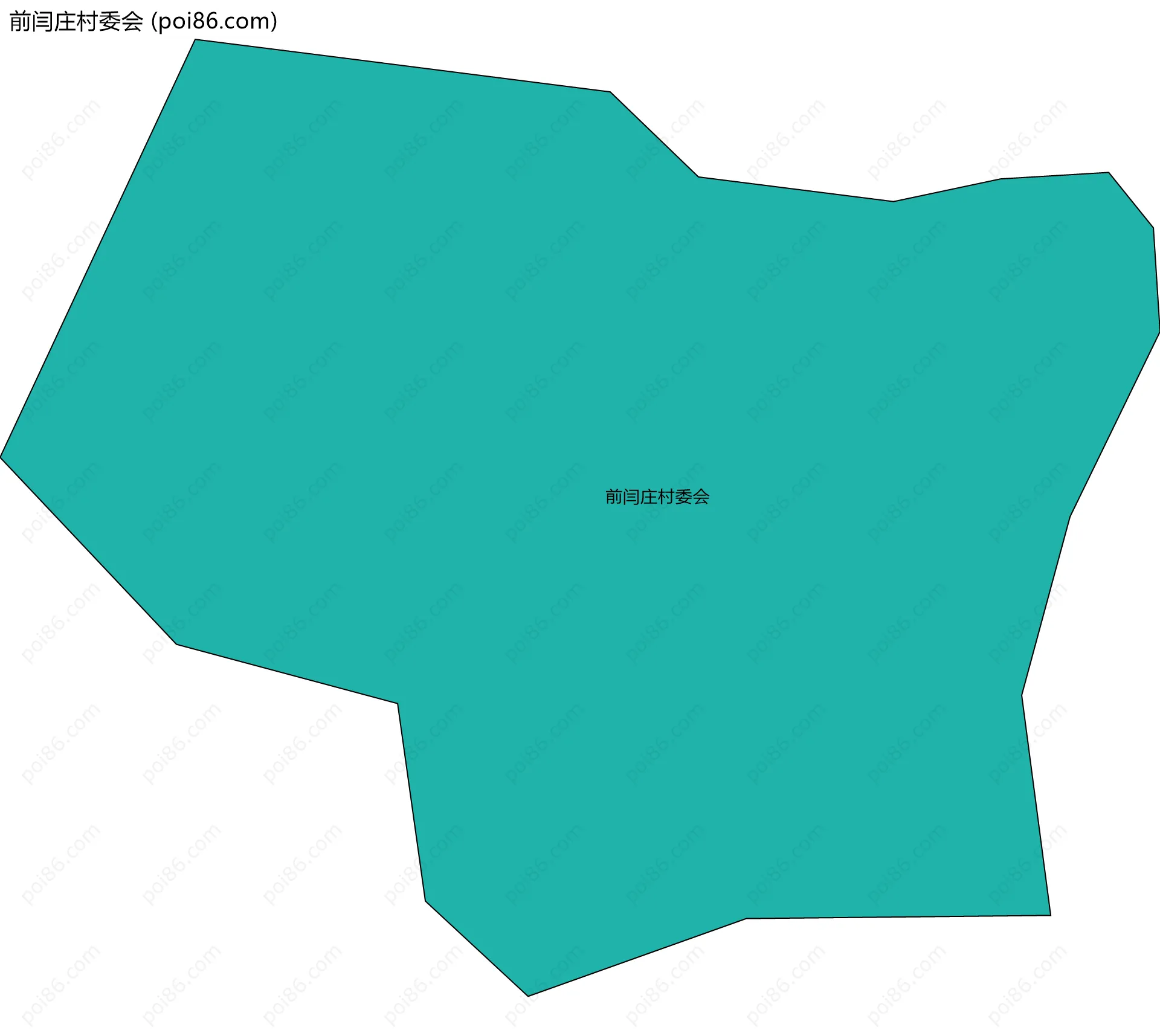 前闫庄村委会边界地图