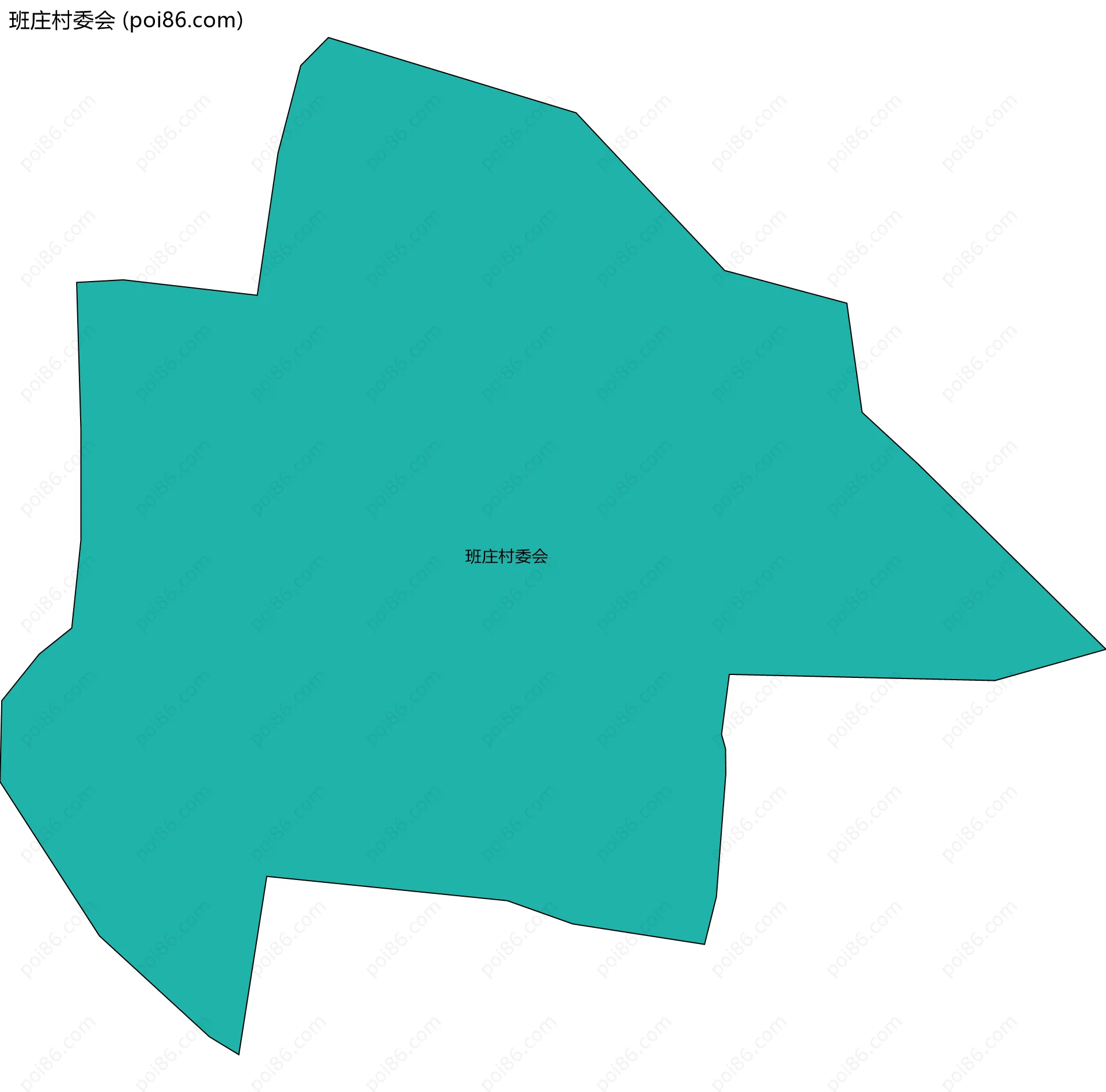 班庄村委会边界地图