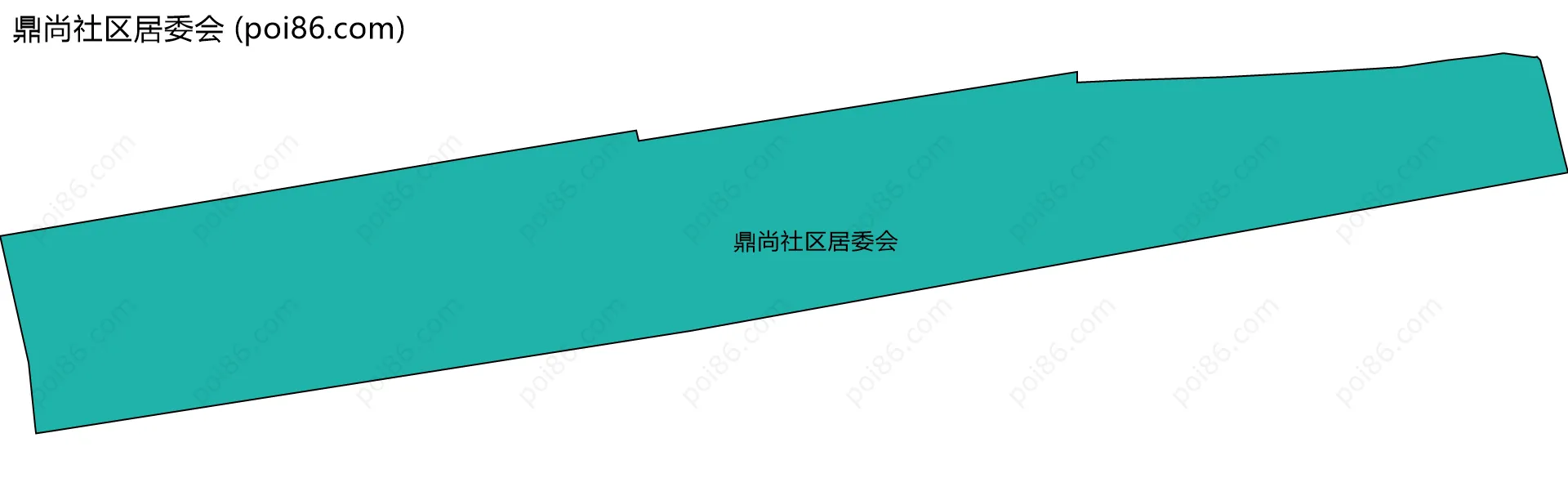 鼎尚社区居委会边界地图