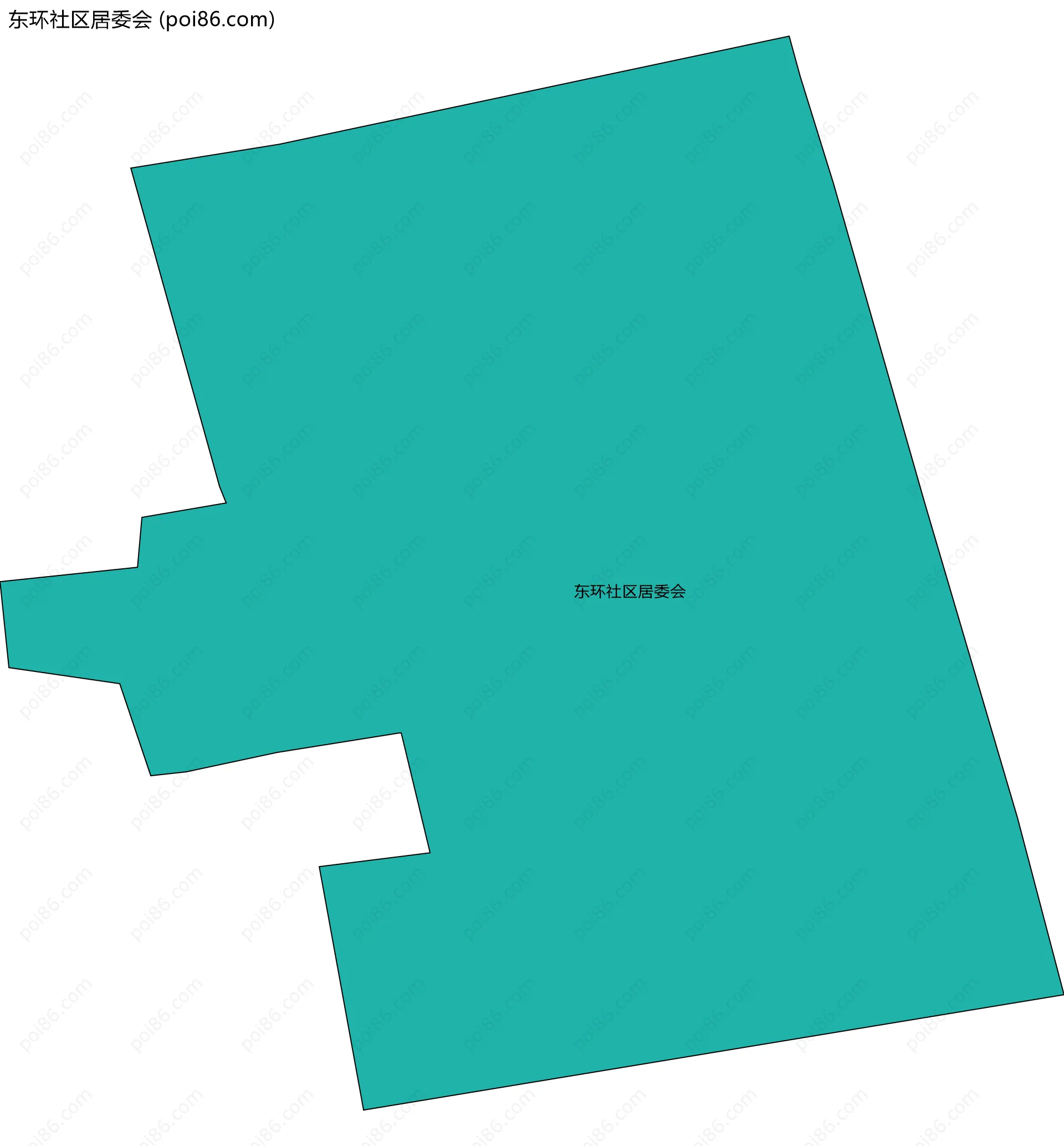 东环社区居委会边界地图