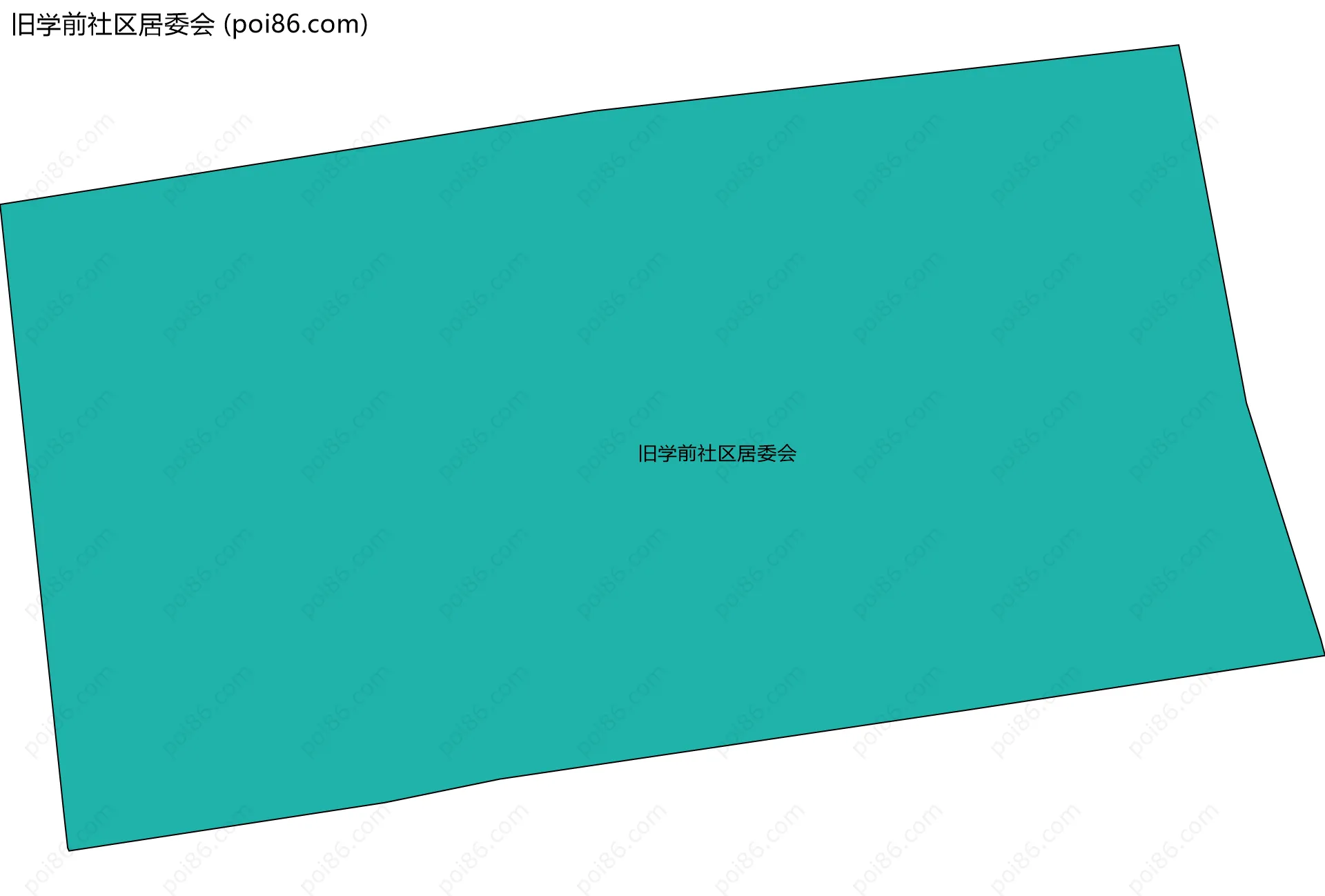 旧学前社区居委会边界地图