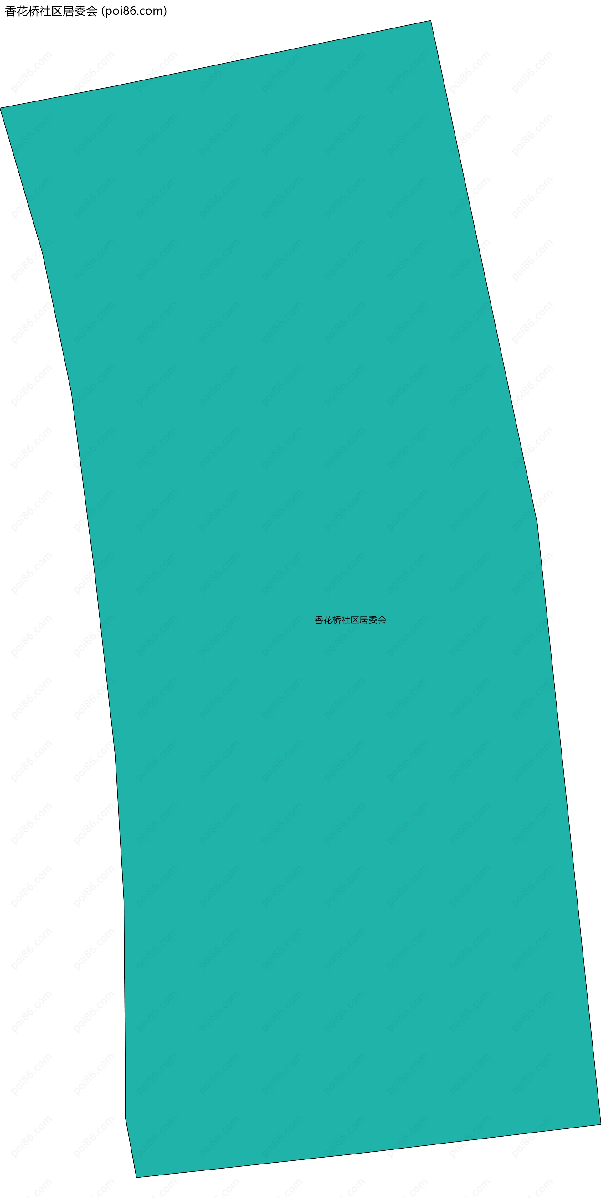 香花桥社区居委会边界地图