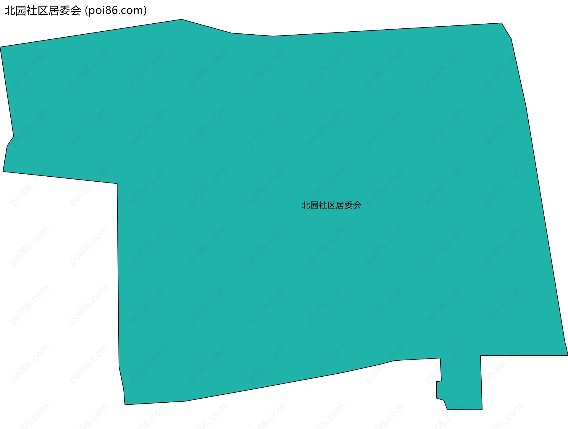 北园社区居委会边界地图