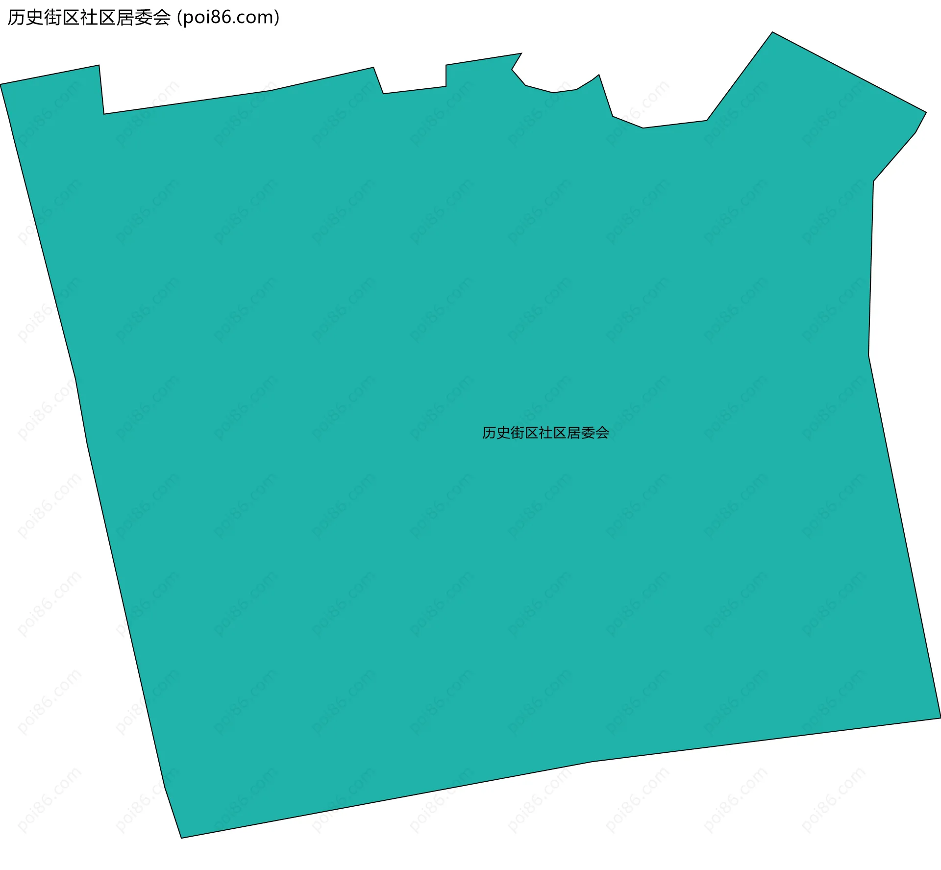 历史街区社区居委会边界地图