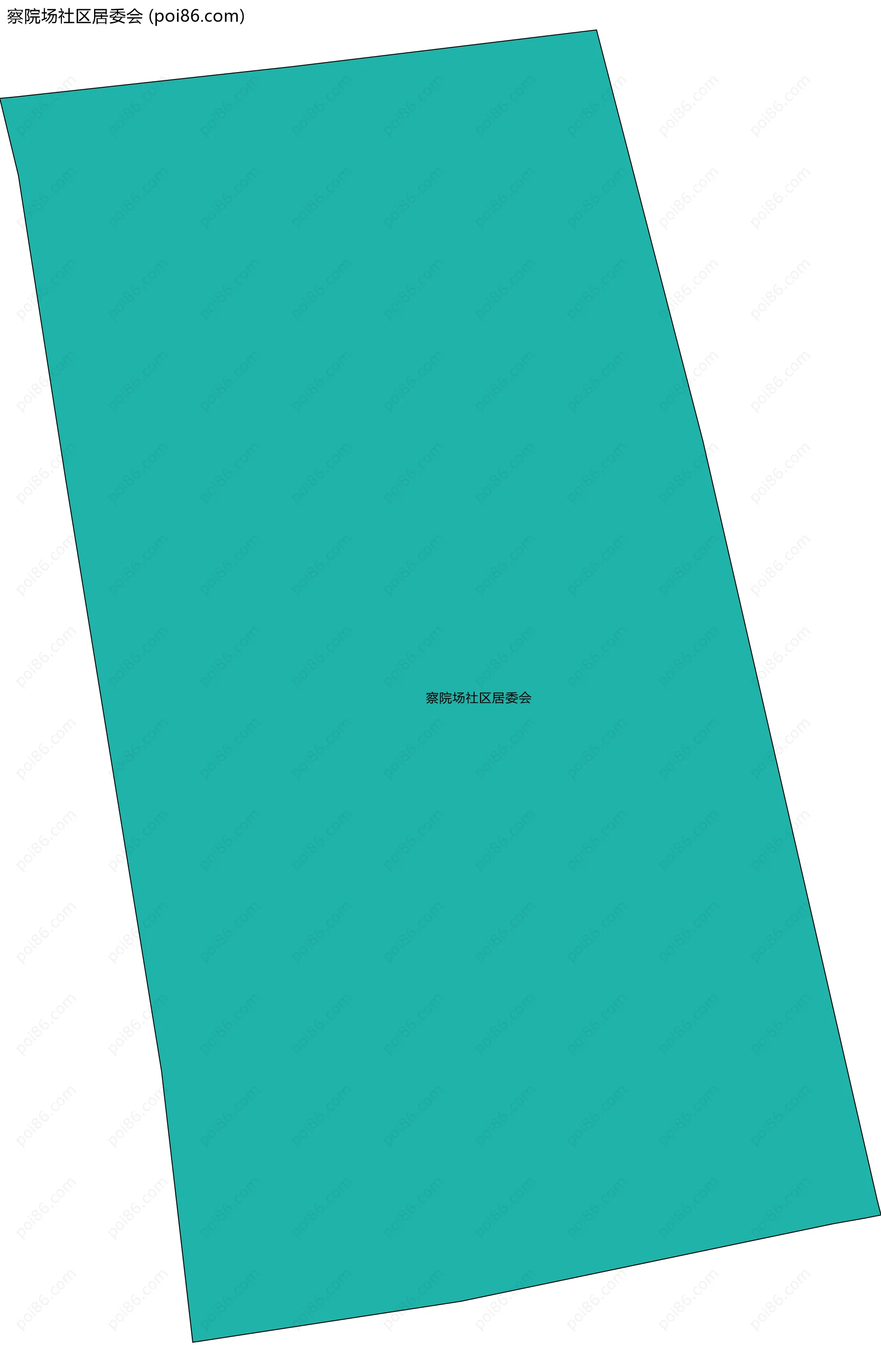 察院场社区居委会边界地图