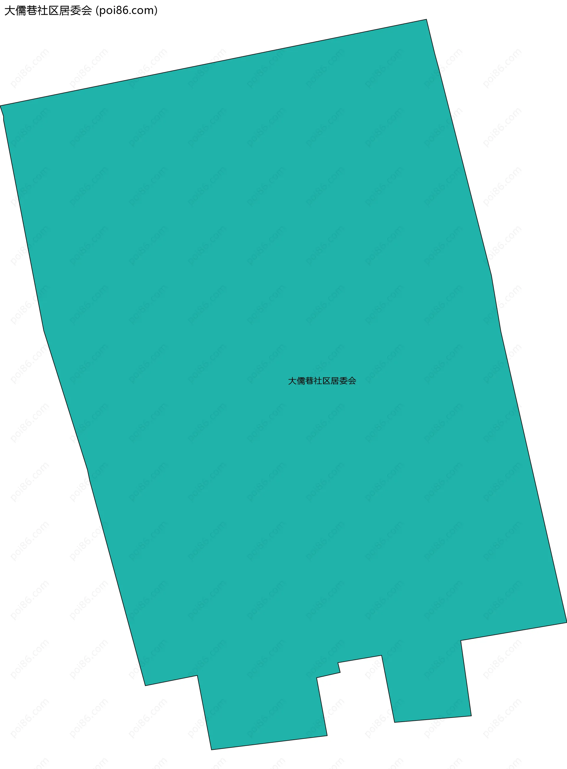 大儒巷社区居委会边界地图