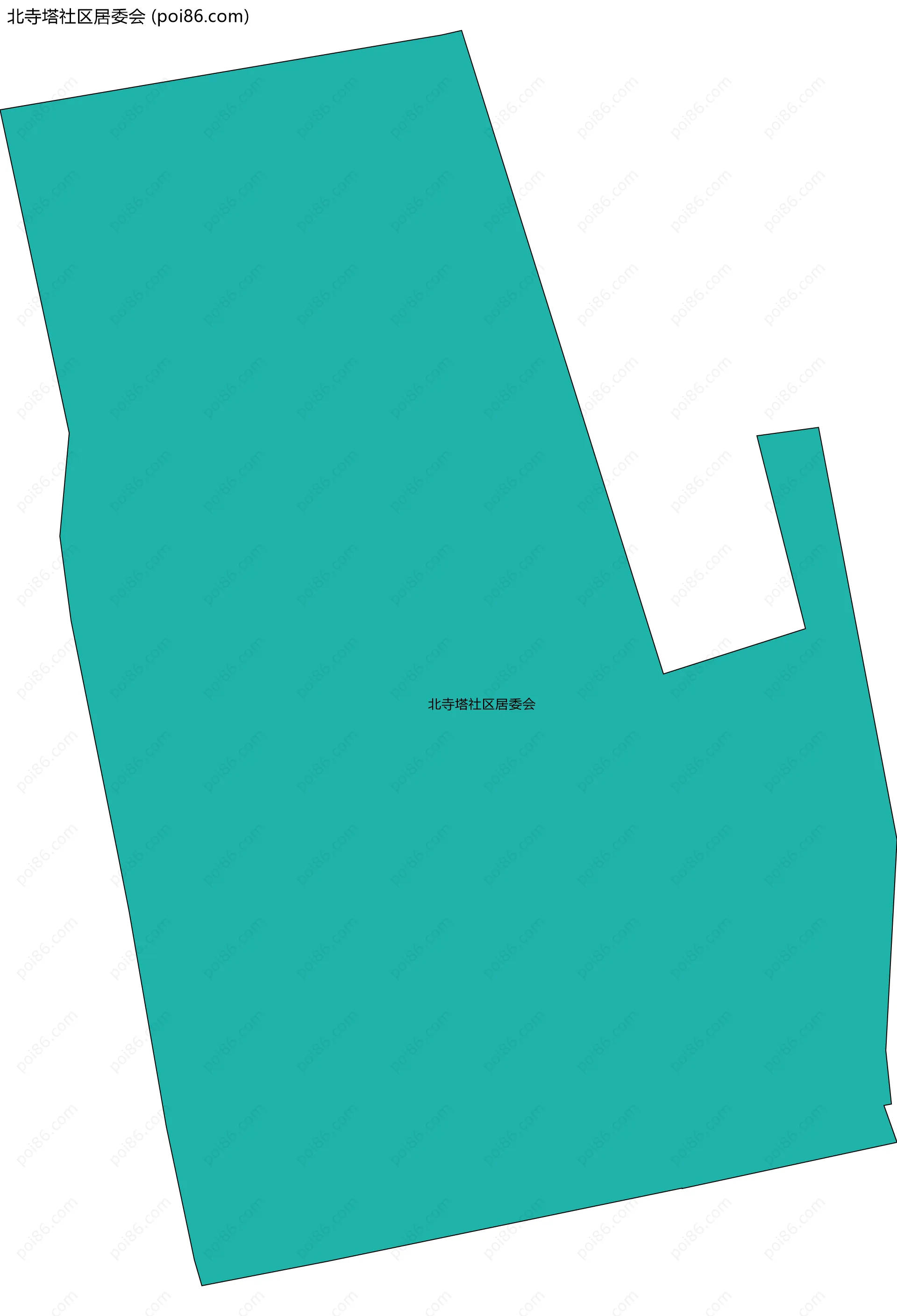 北寺塔社区居委会边界地图