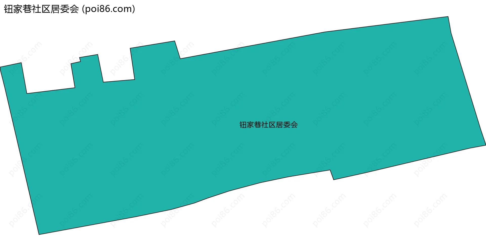 钮家巷社区居委会边界地图