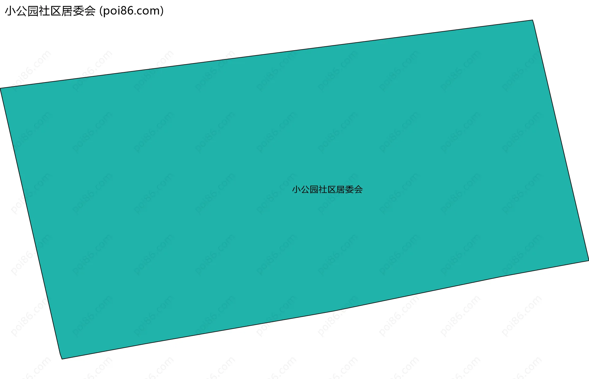小公园社区居委会边界地图