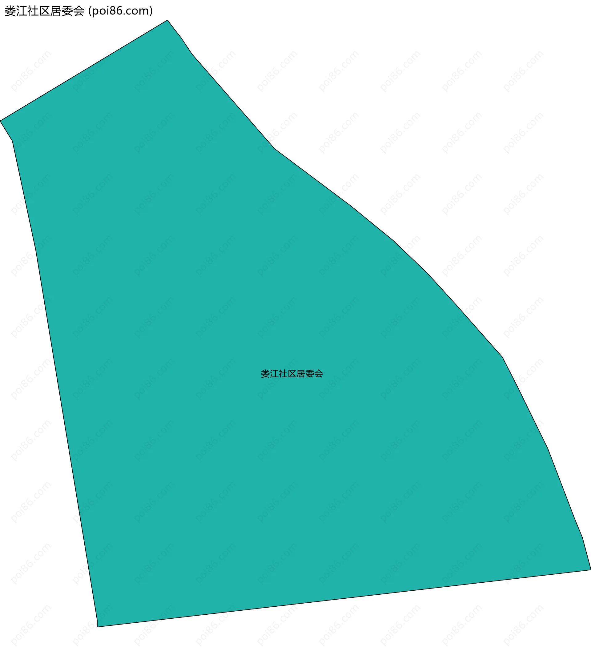 娄江社区居委会边界地图