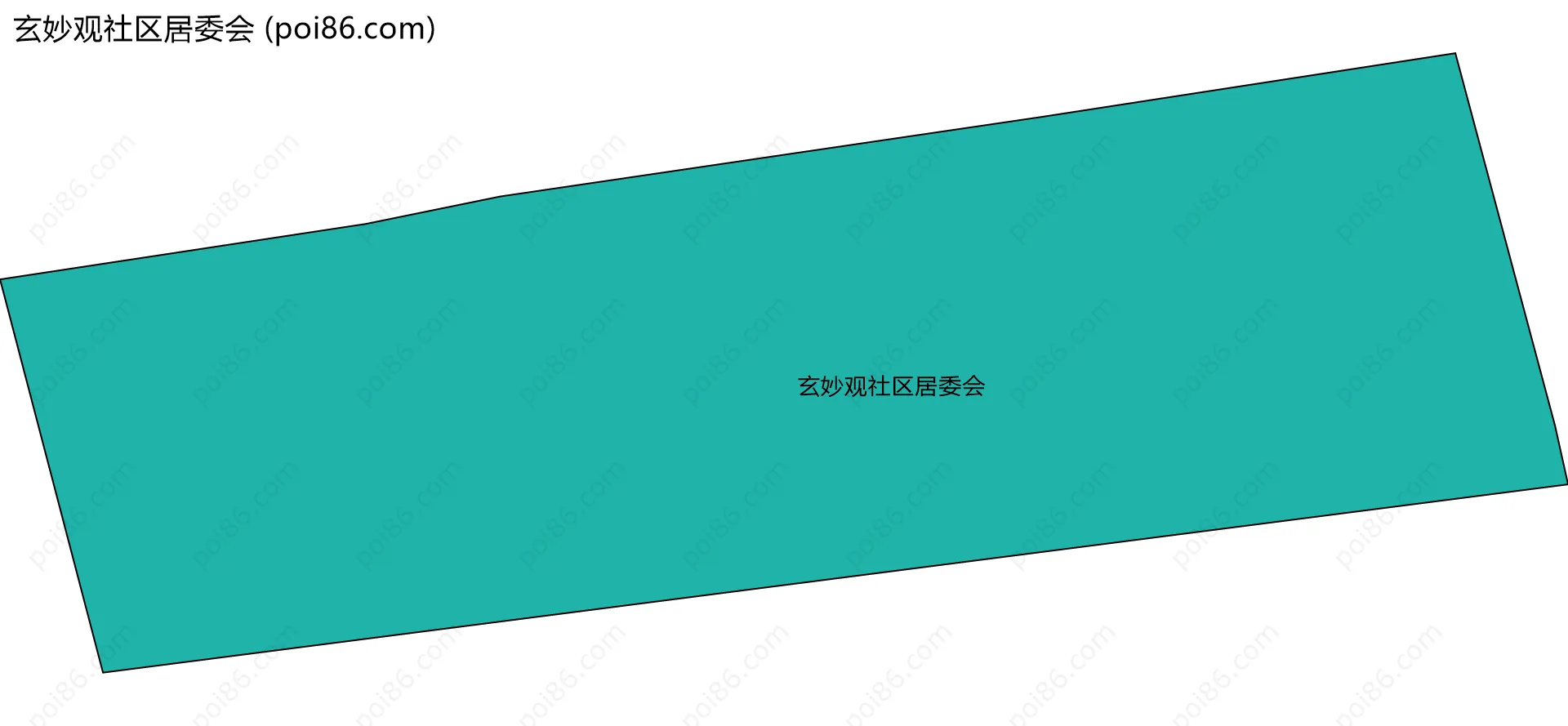玄妙观社区居委会边界地图