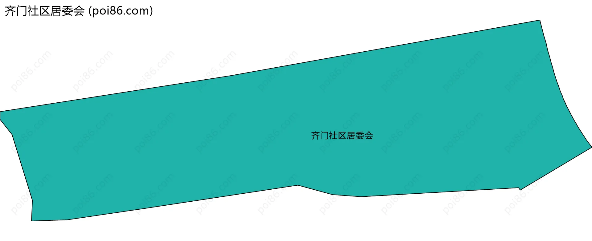 齐门社区居委会边界地图