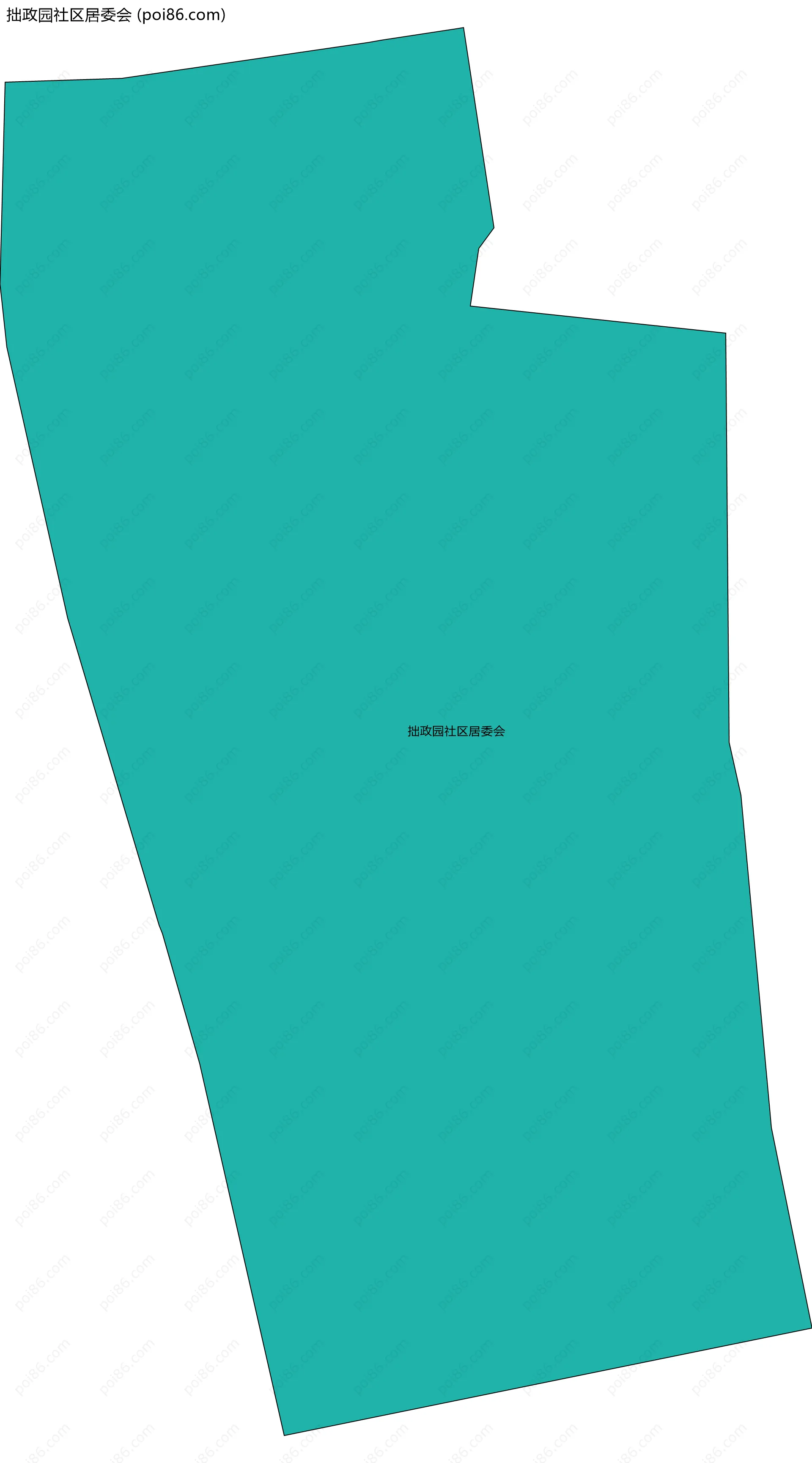 拙政园社区居委会边界地图