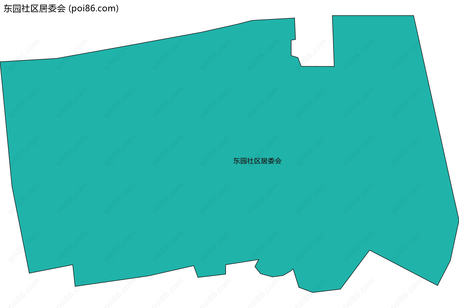 东园社区居委会边界地图