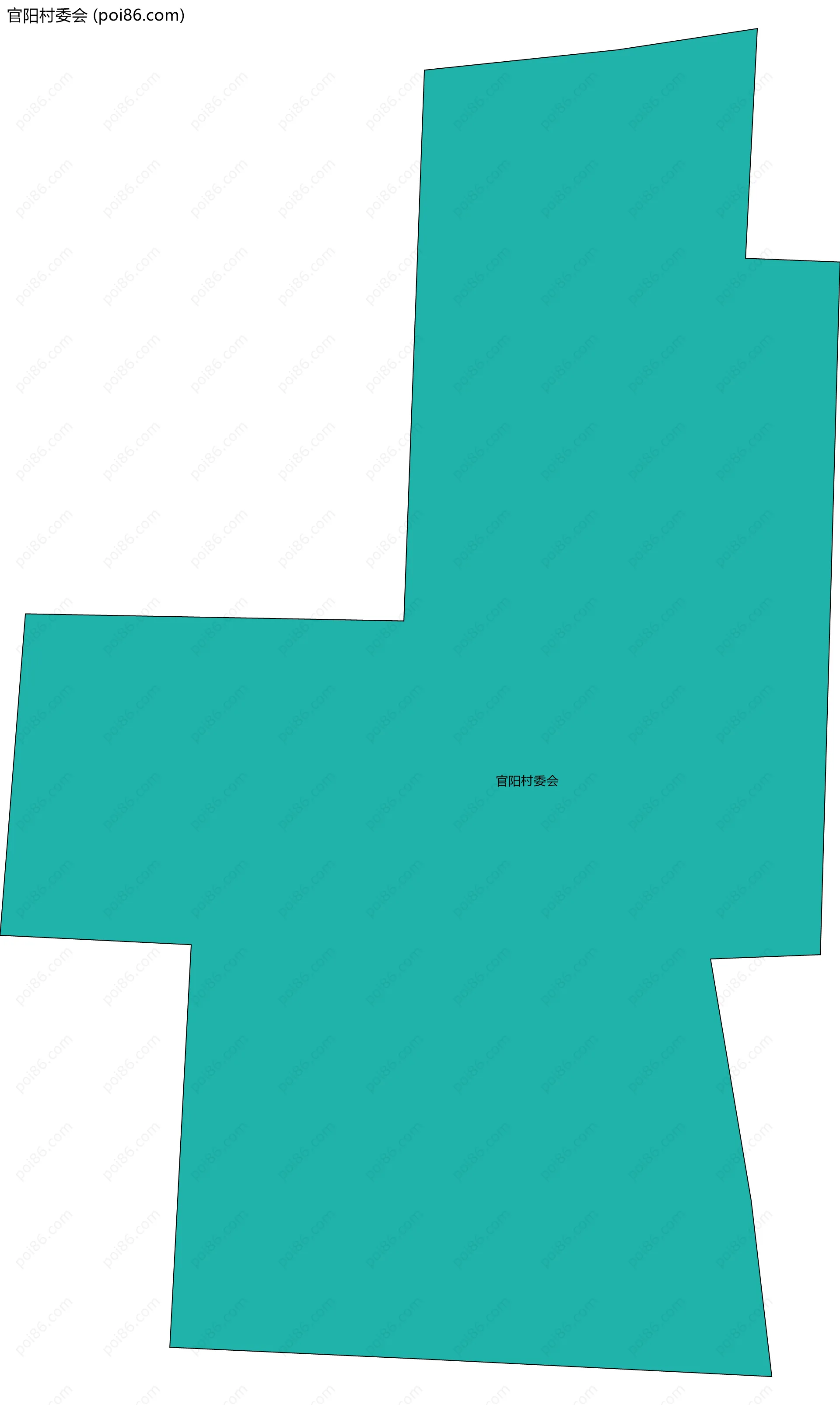 官阳村委会边界地图