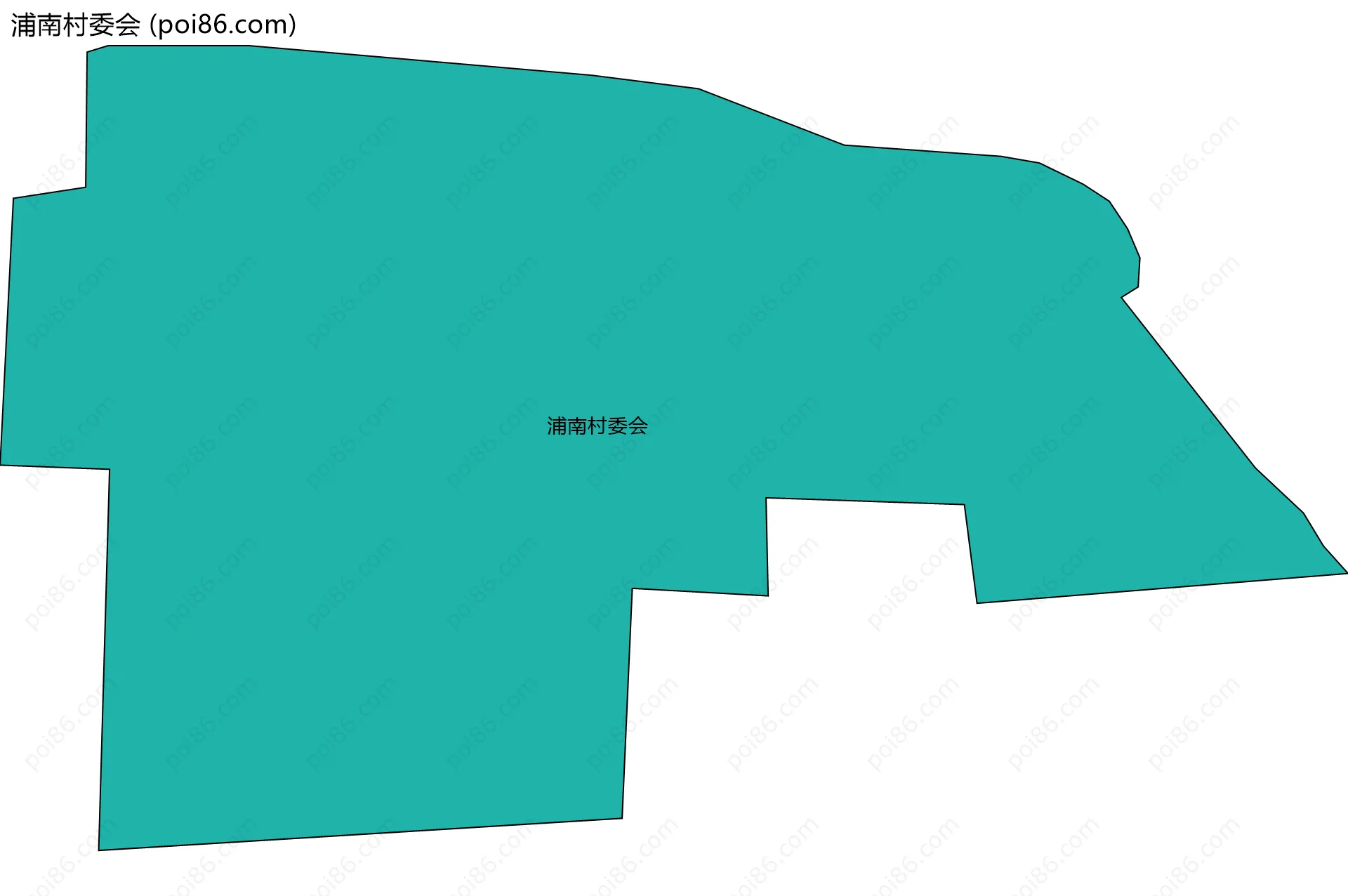 浦南村委会边界地图