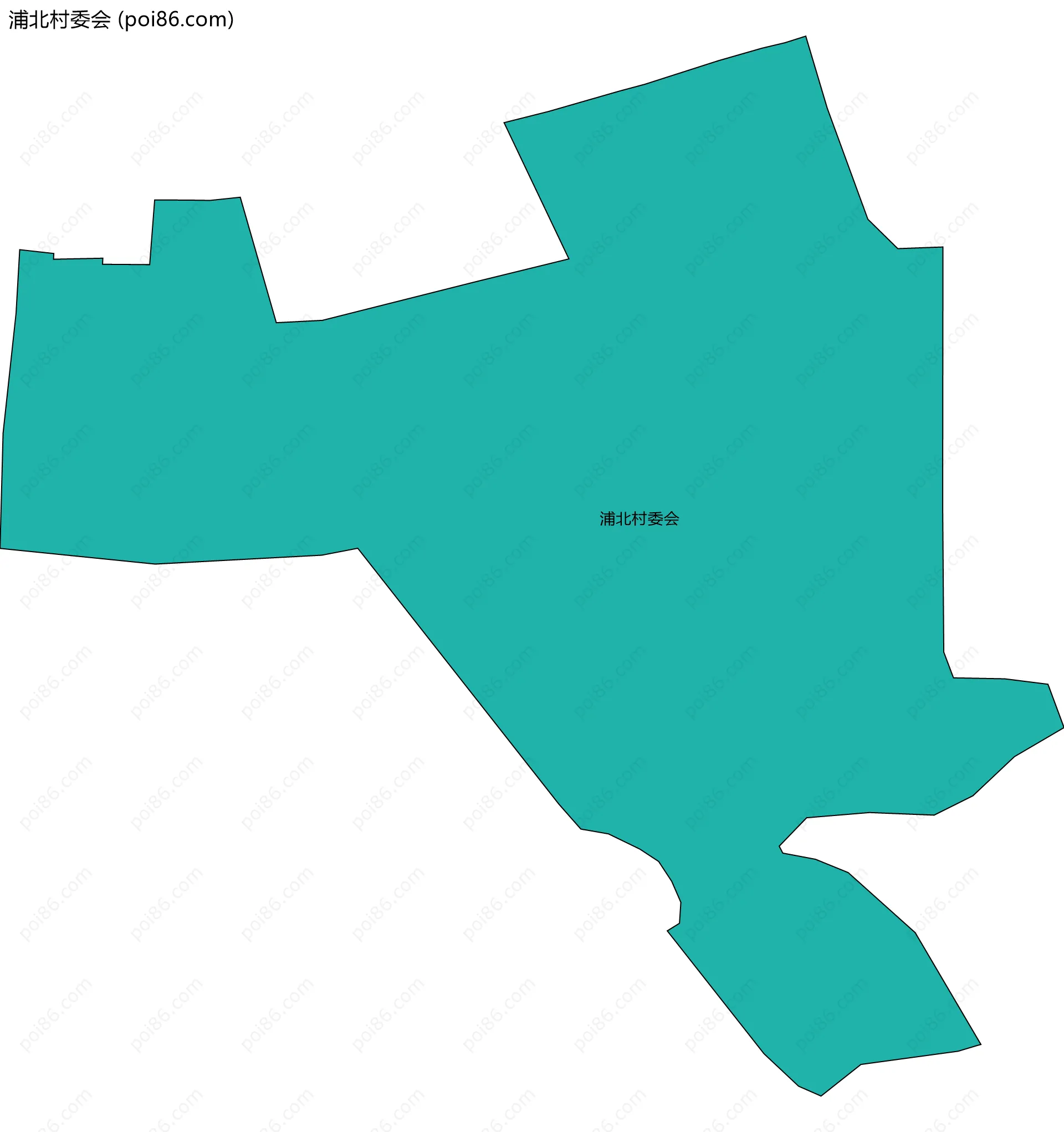 浦北村委会边界地图