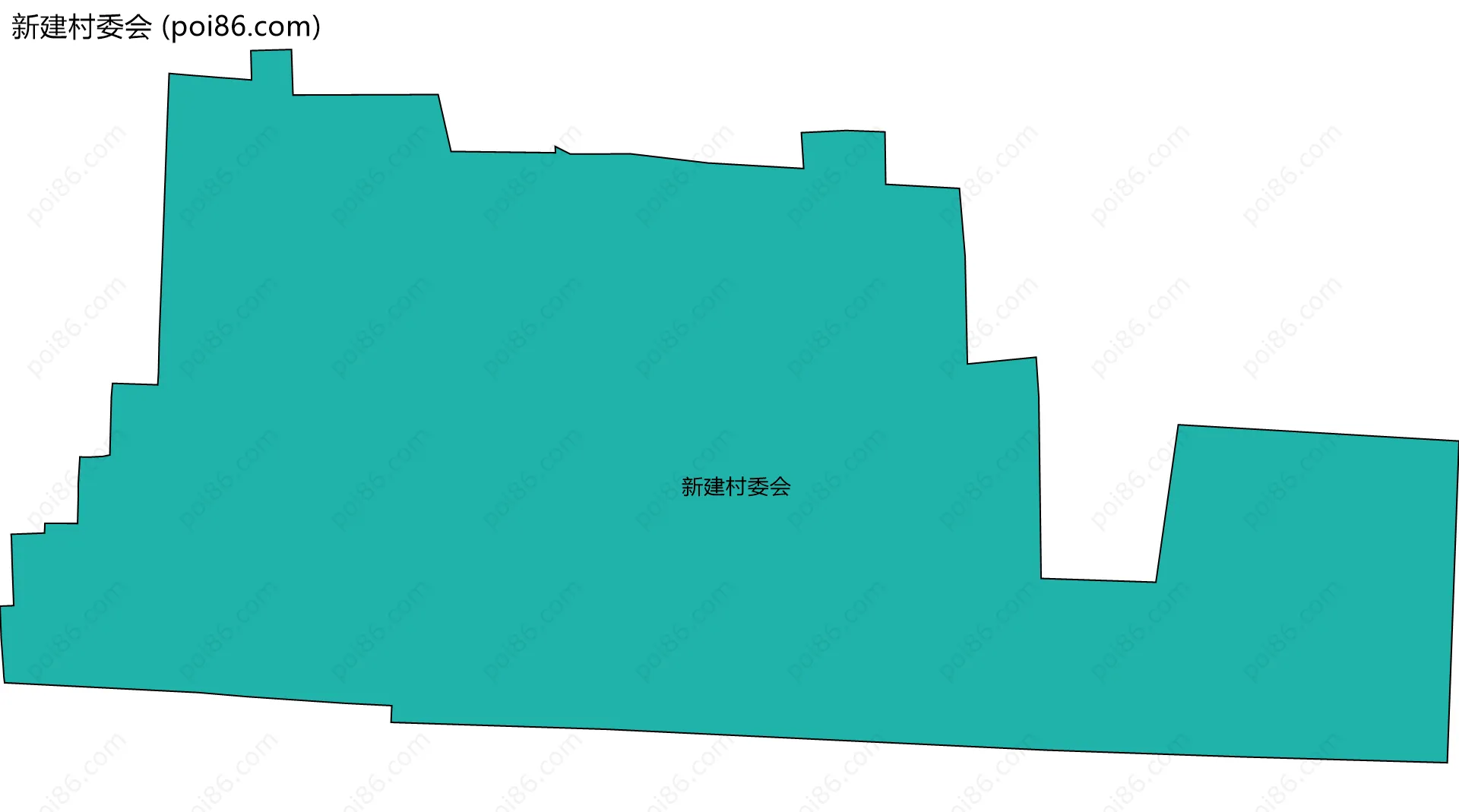 新建村委会边界地图