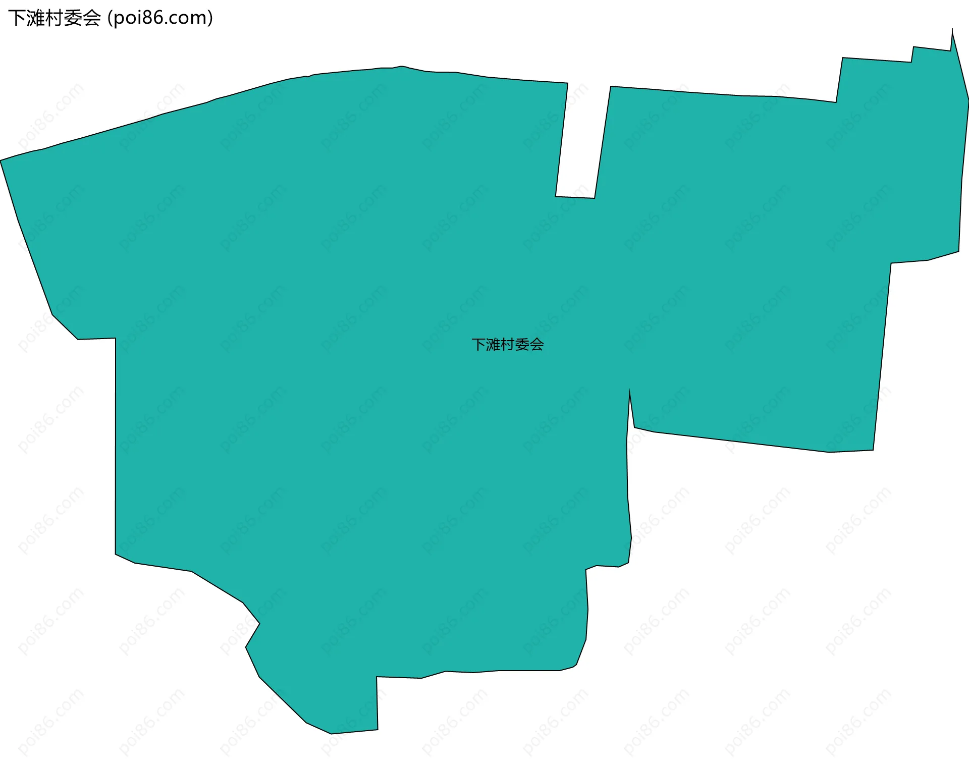 下滩村委会边界地图