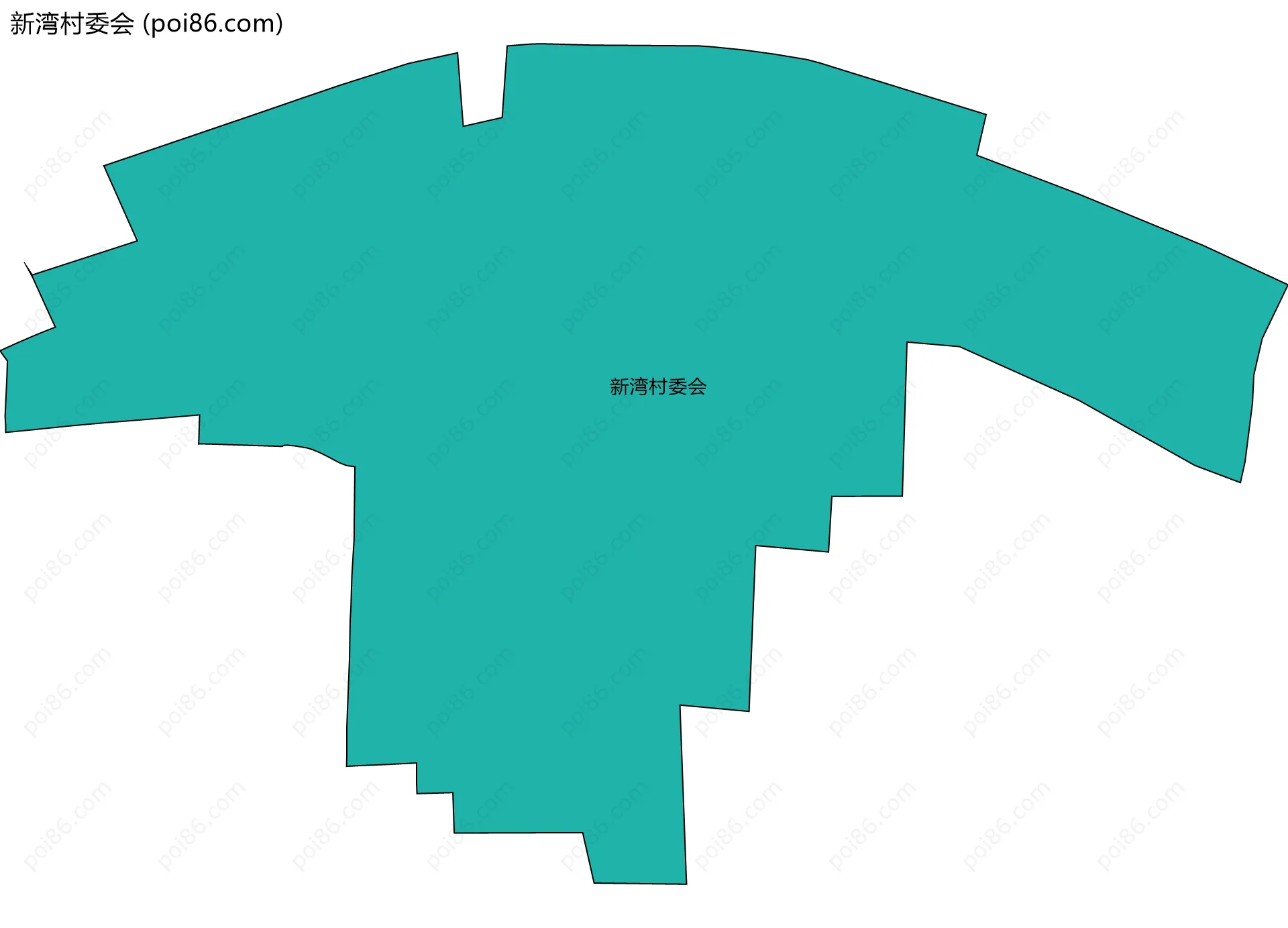 新湾村委会边界地图