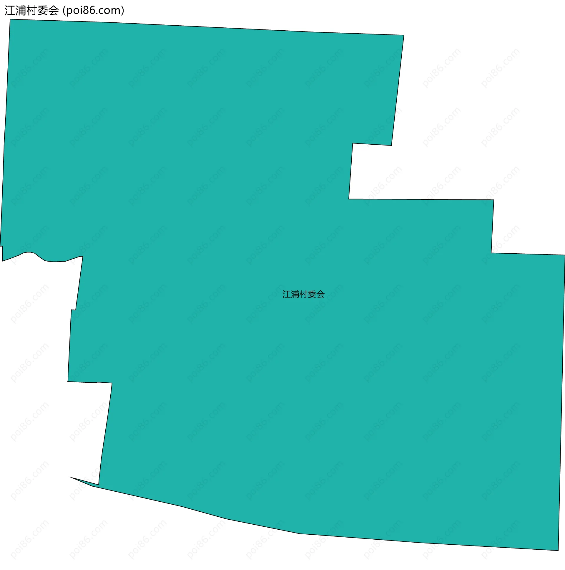江浦村委会边界地图