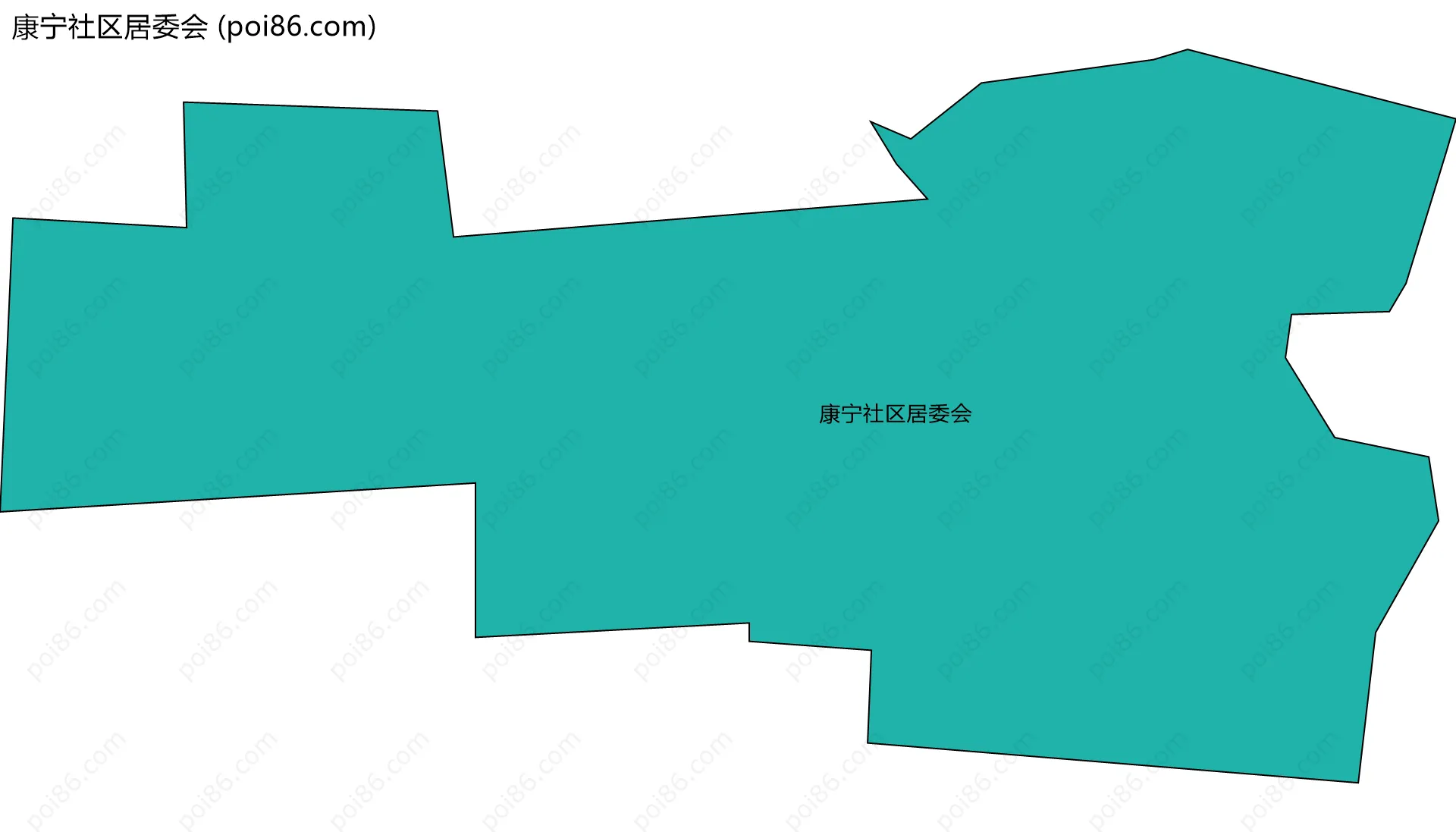 康宁社区居委会边界地图