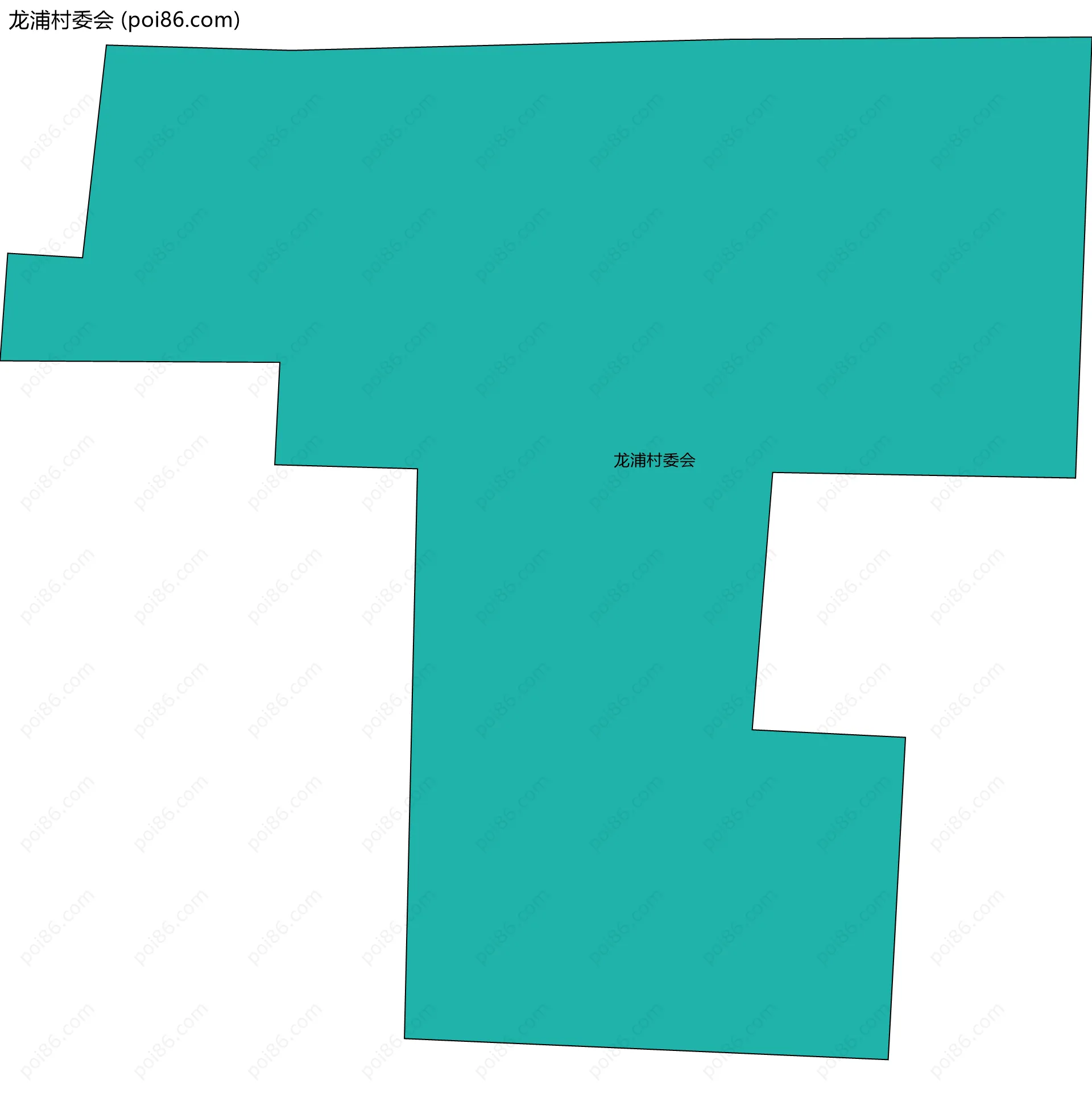 龙浦村委会边界地图
