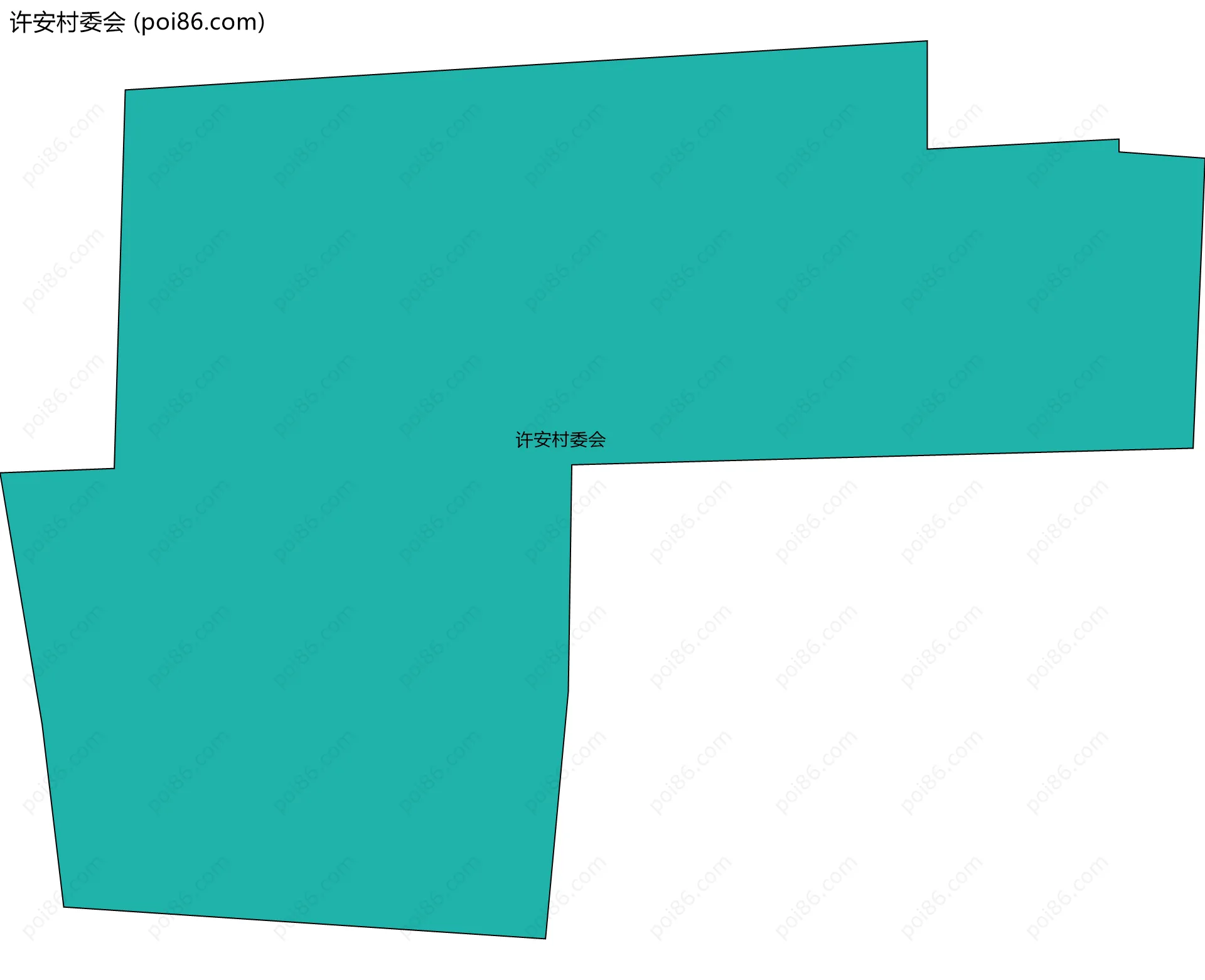 许安村委会边界地图