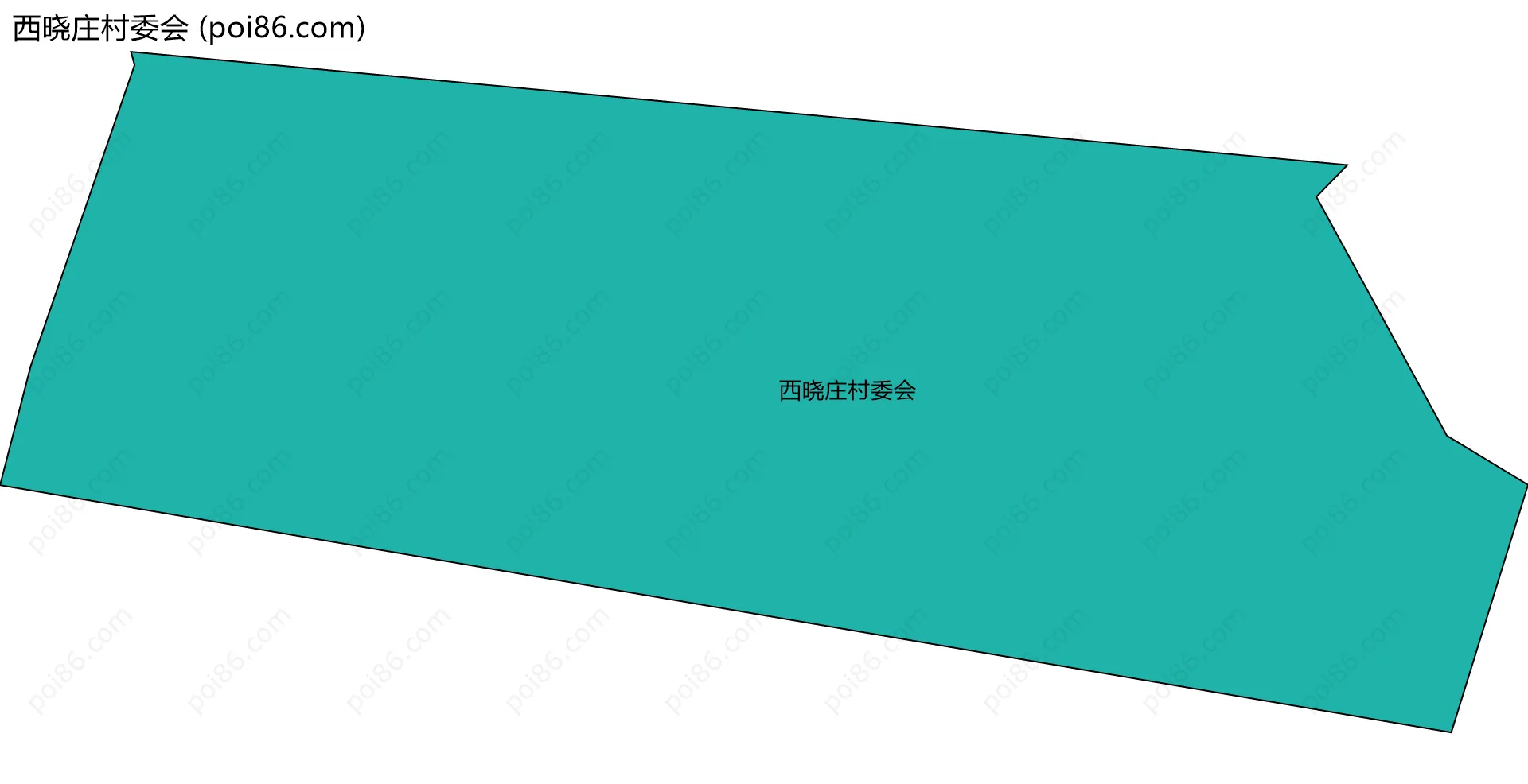 西晓庄村委会边界地图