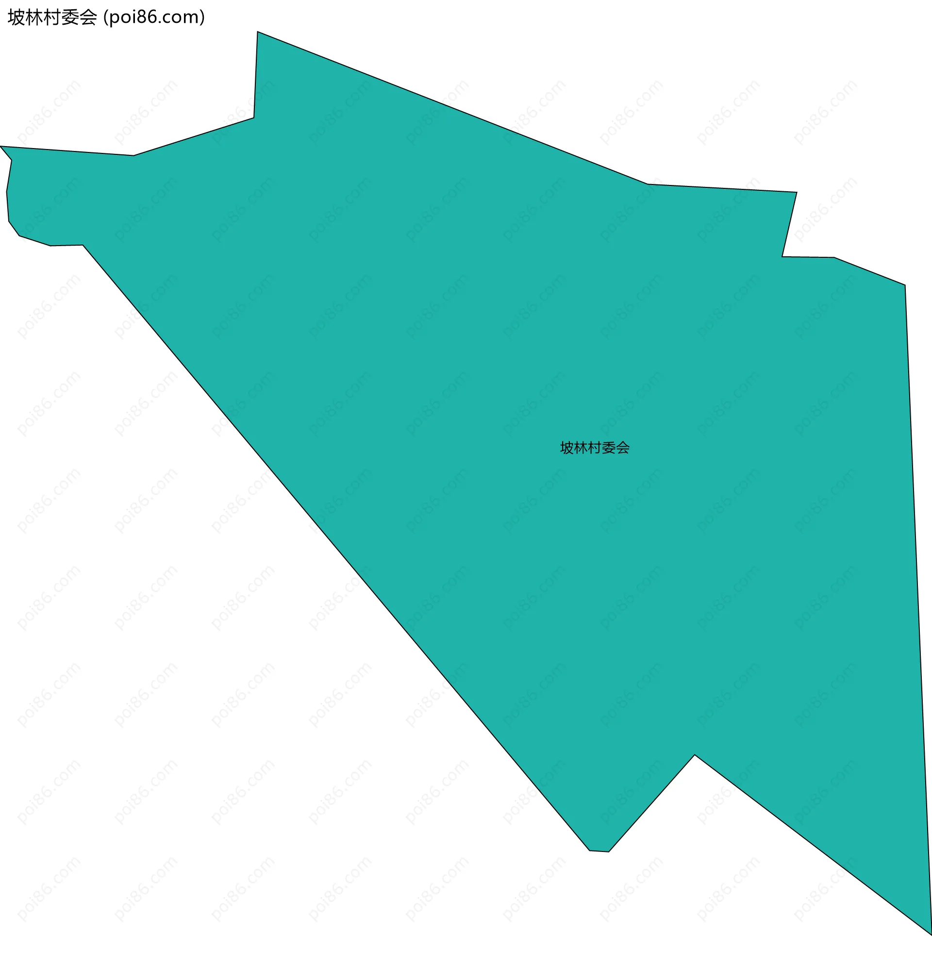 坡林村委会边界地图