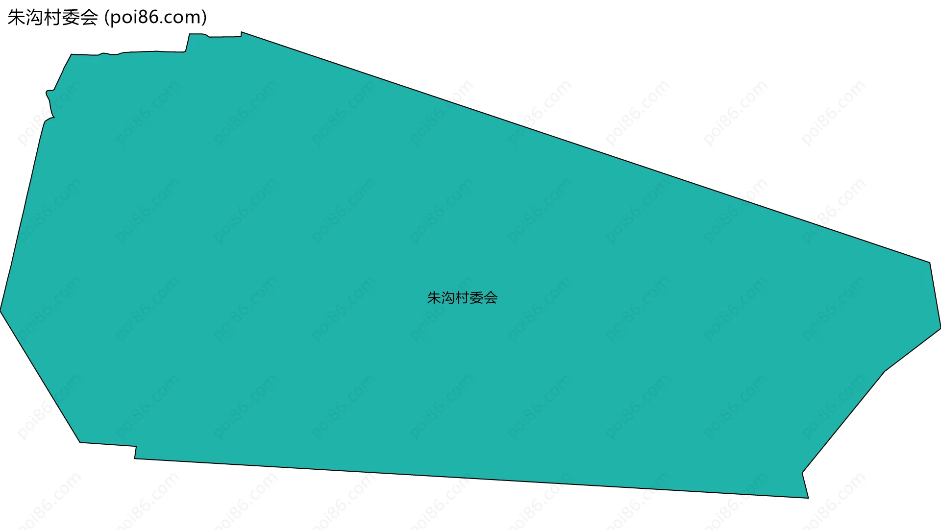 朱沟村委会边界地图