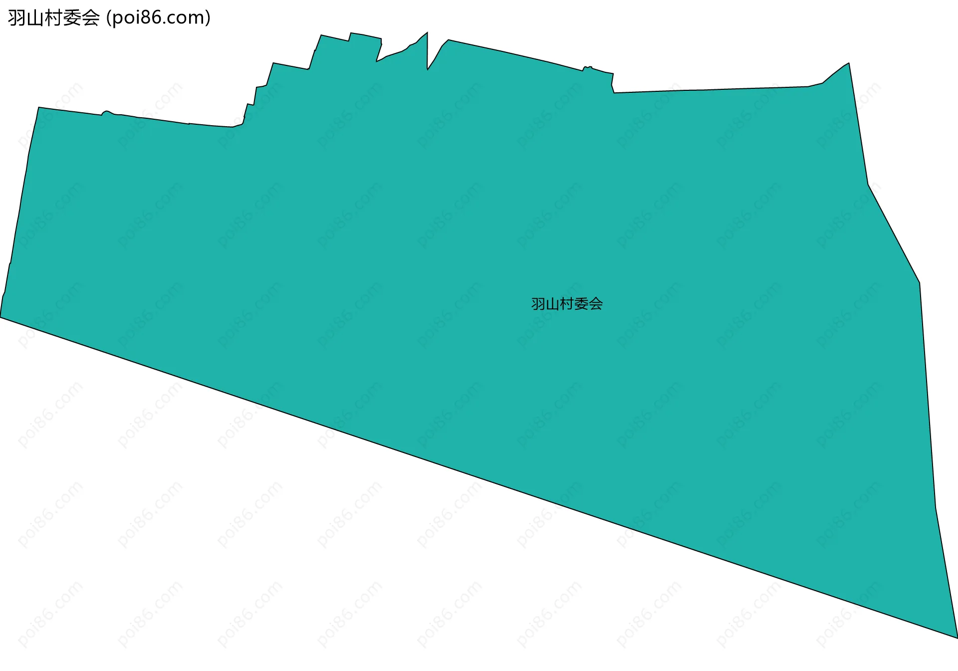 羽山村委会边界地图