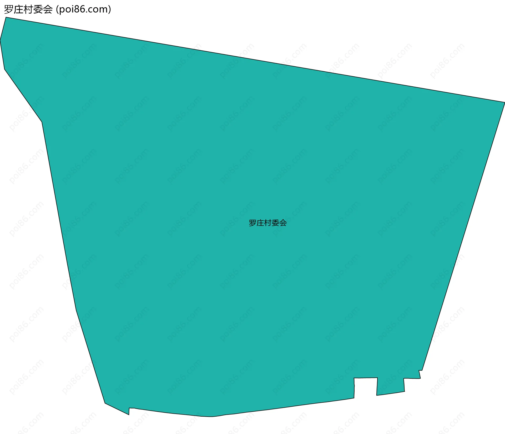 罗庄村委会边界地图
