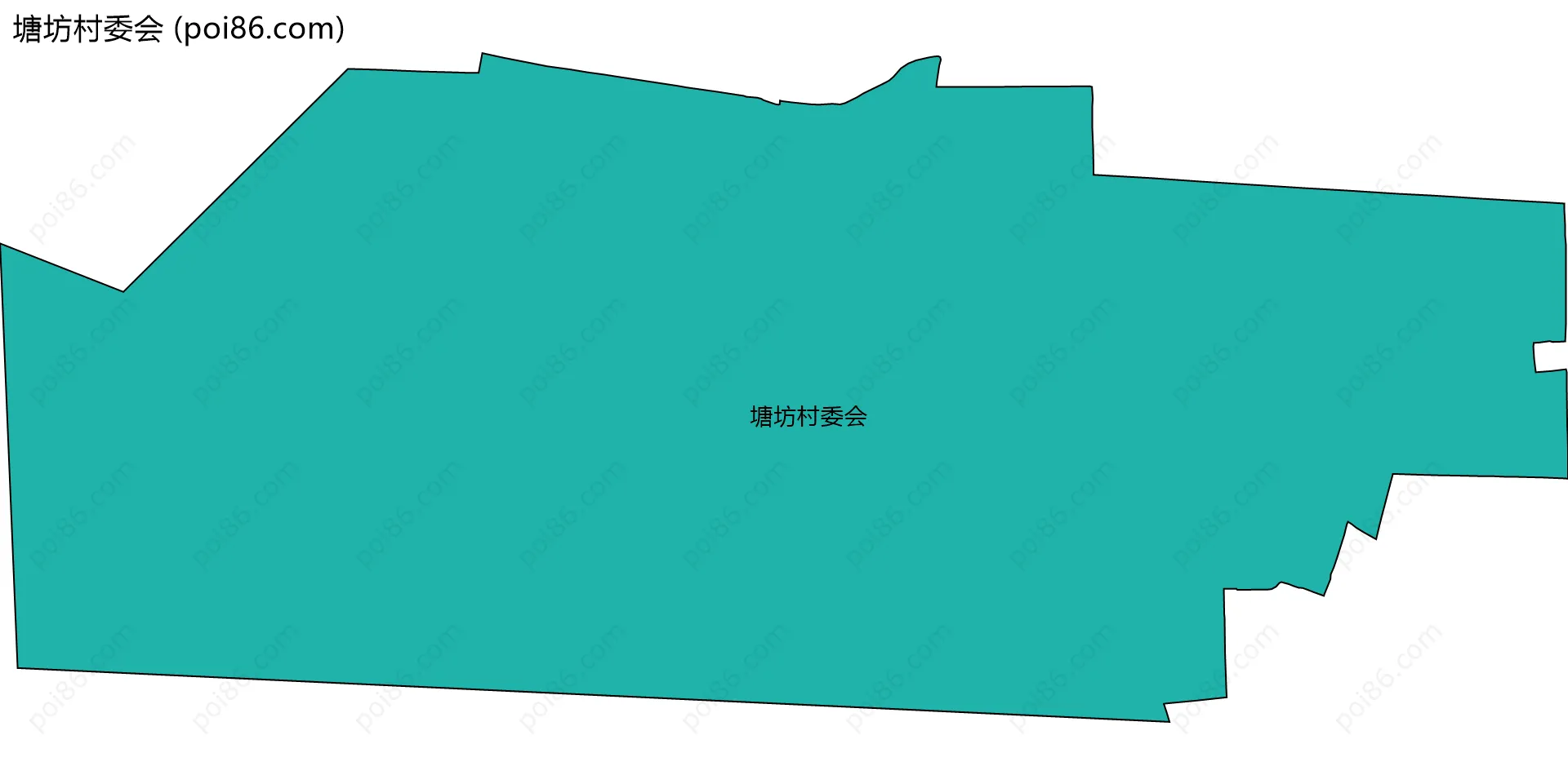 塘坊村委会边界地图